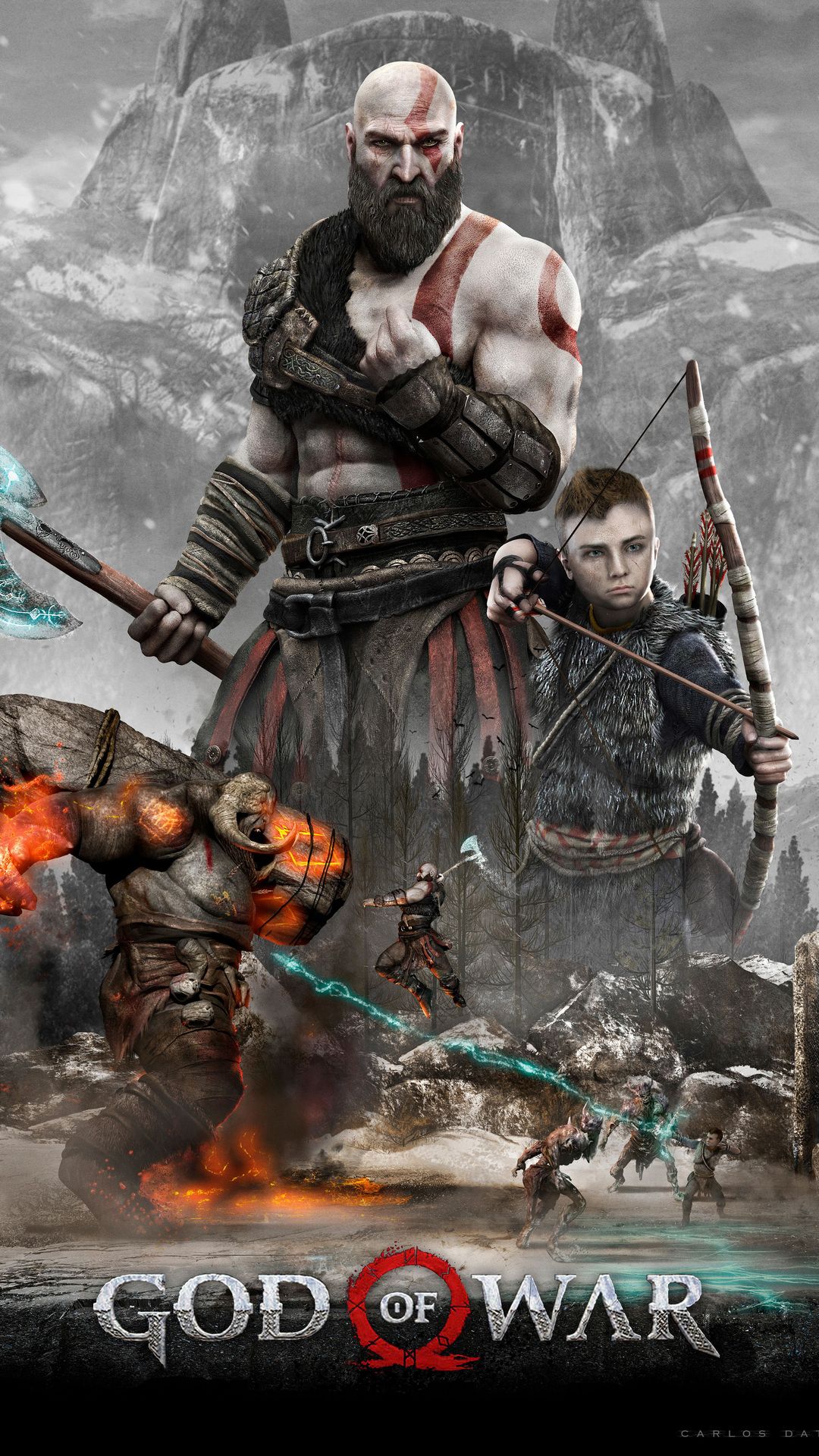 Kratos, Atreus, God of War  1920x1080 Wallpaper 