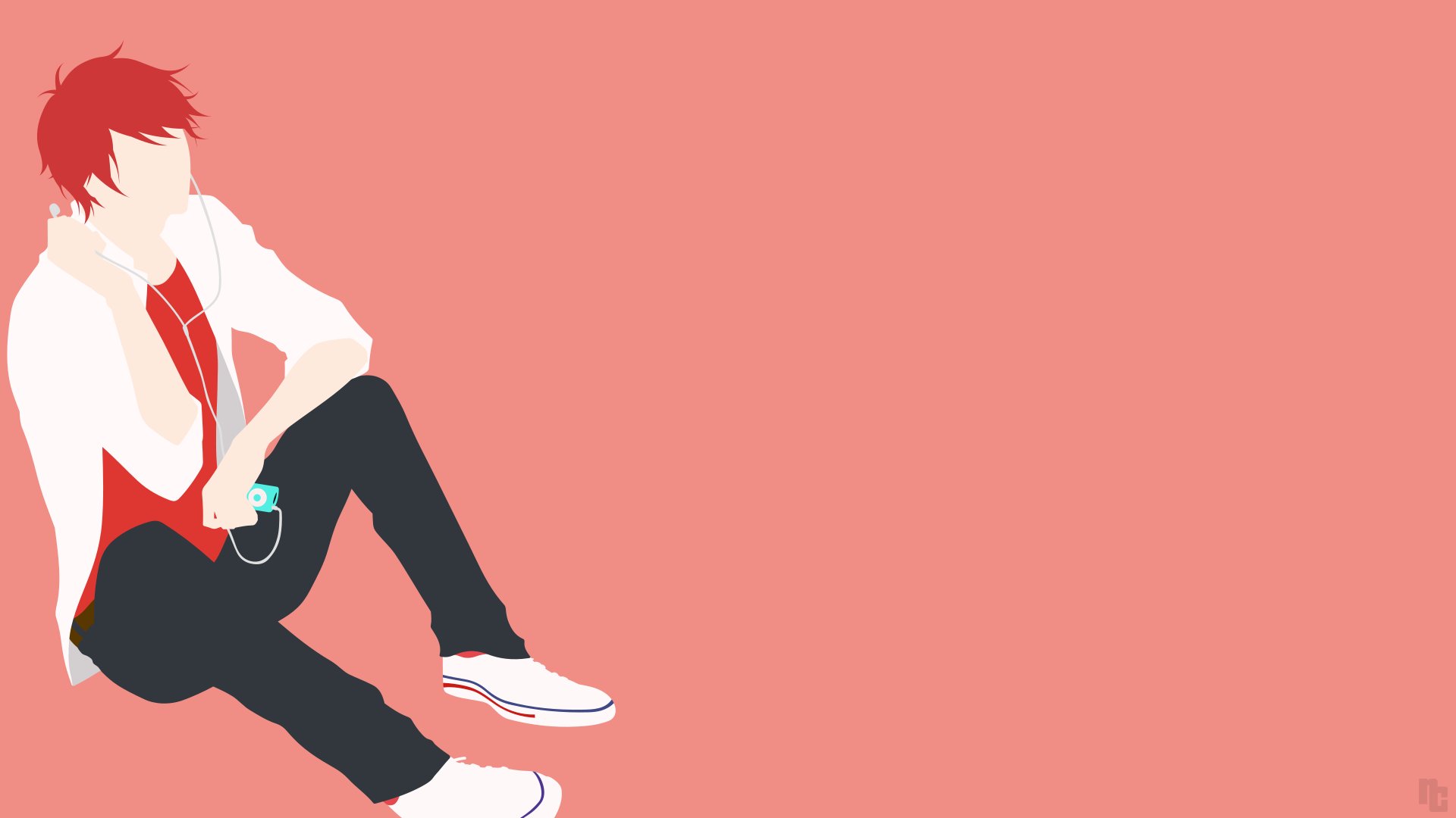 Monthly Girls' Nozaki Kun Mikoshiba Minimalist Wallpaper