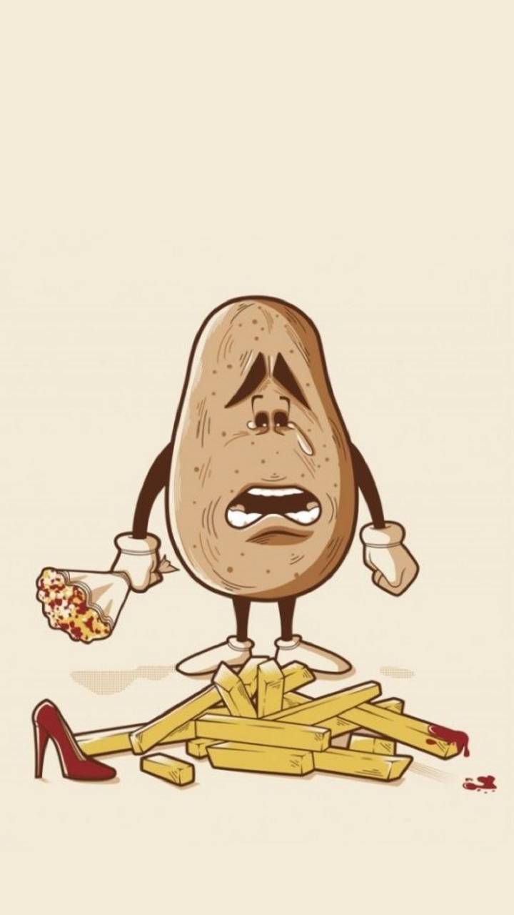 Funny potato wallpaper