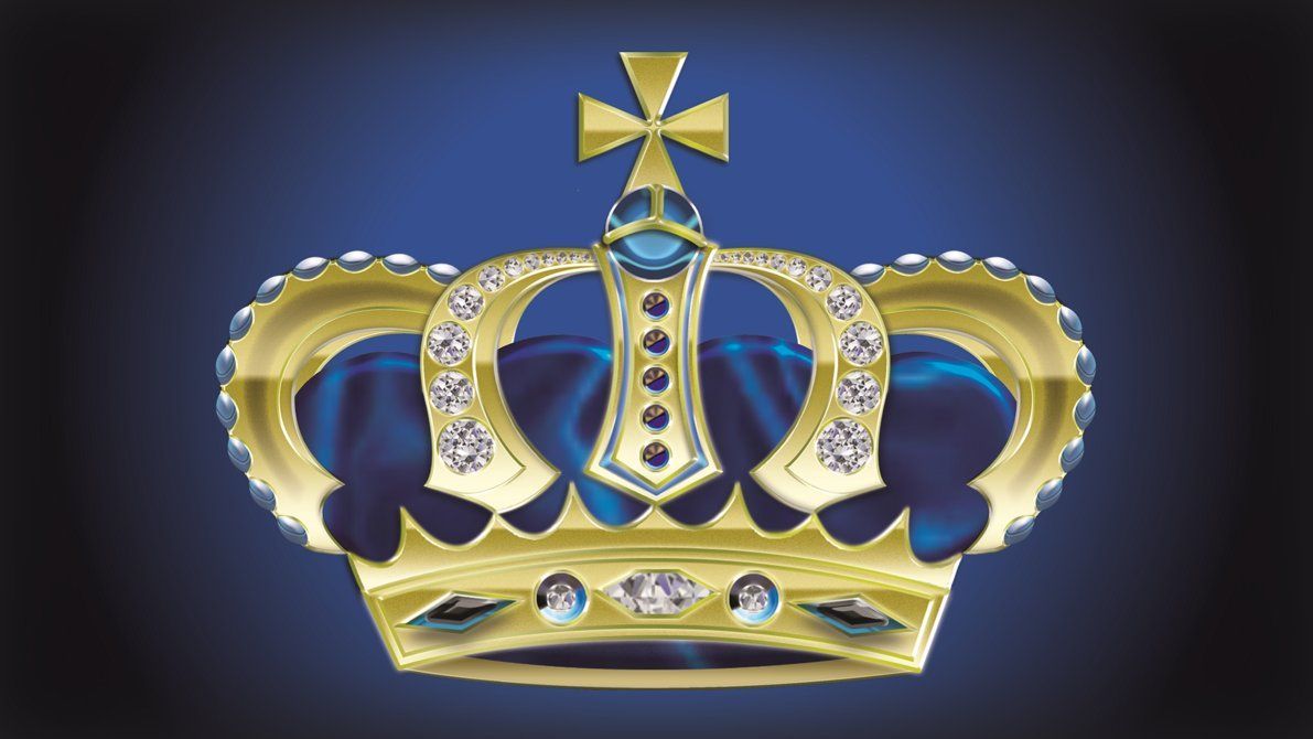 Crown Wallpaper 10 With Blue Background