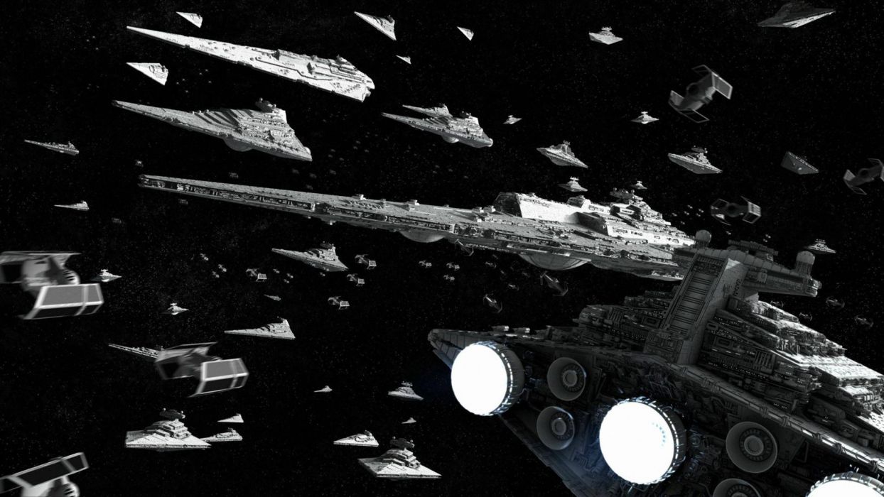 Star Wars outer space spaceships Galactic Empire wallpaperx1080