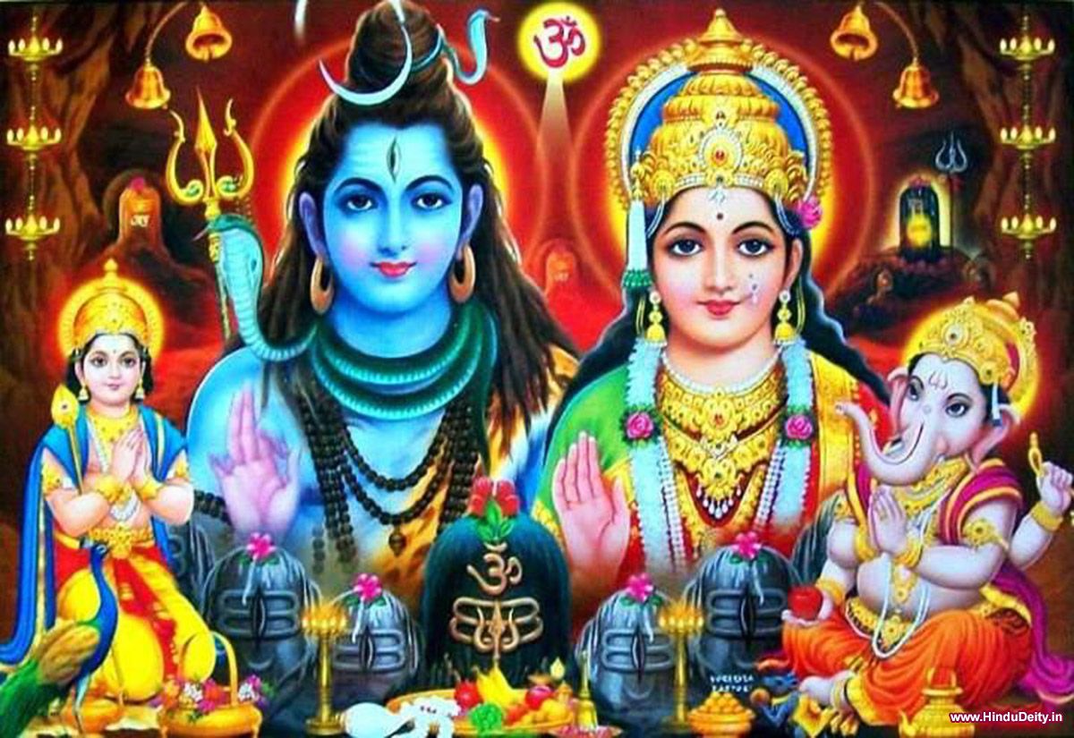 Lord Shiv Parivar Family Image, Happy Ganesh Chaturthi Wallpaper