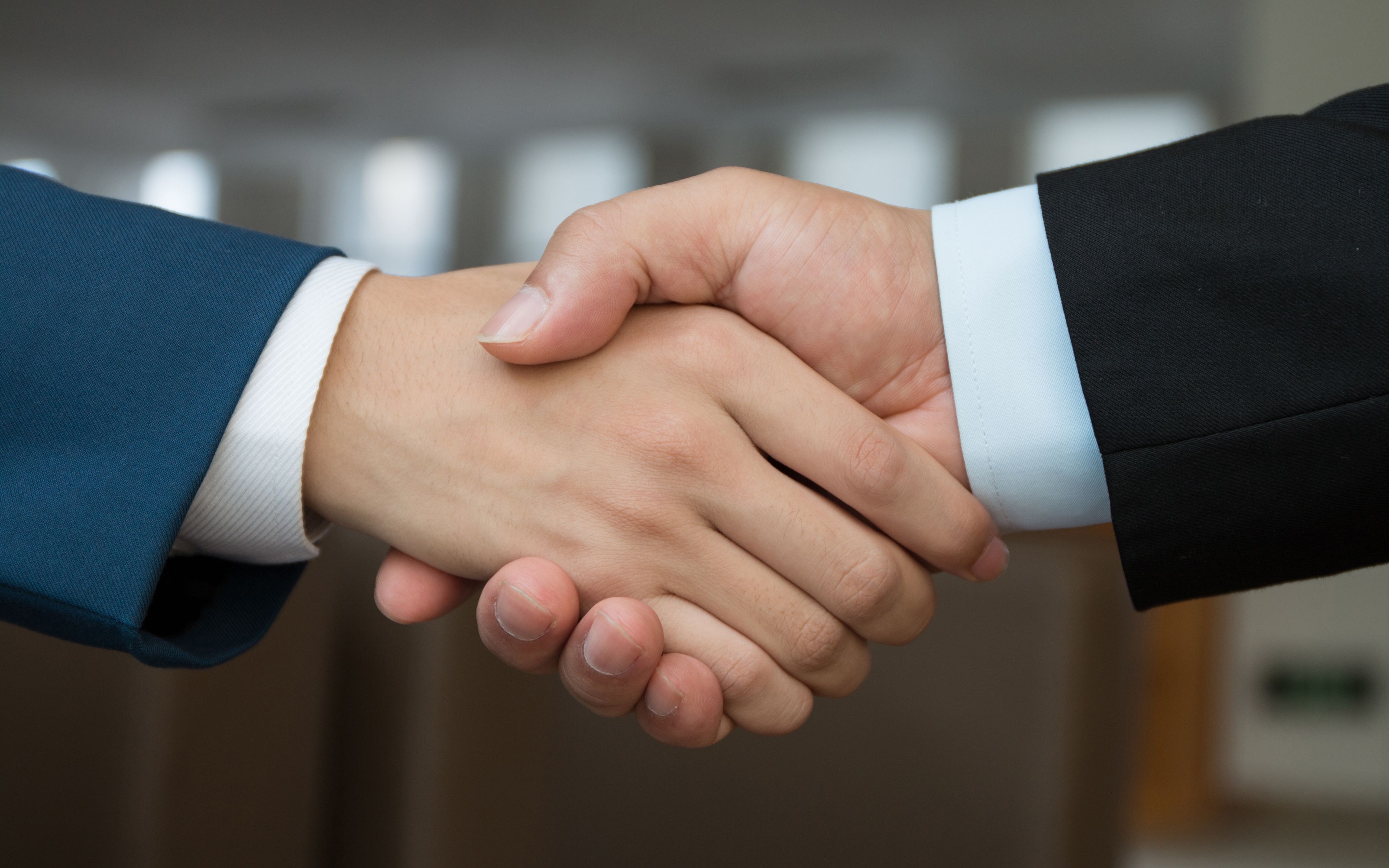 Download wallpaper handshake, business concepts, 4k, conclusion