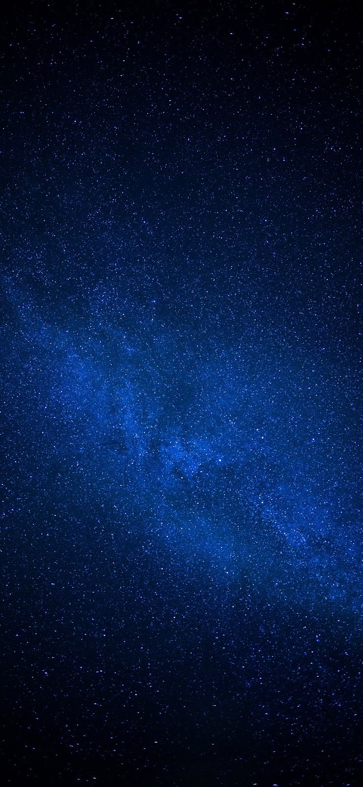 Starry sky (iPhone X). Blue background wallpaper