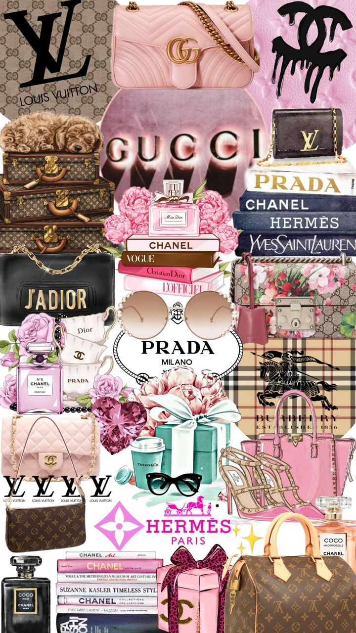 Luxury Fashion Brands Collage