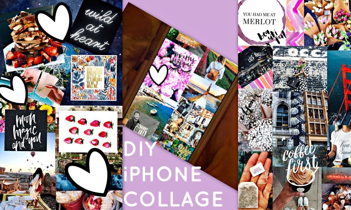 DIY iPhone Collage Backgrounds