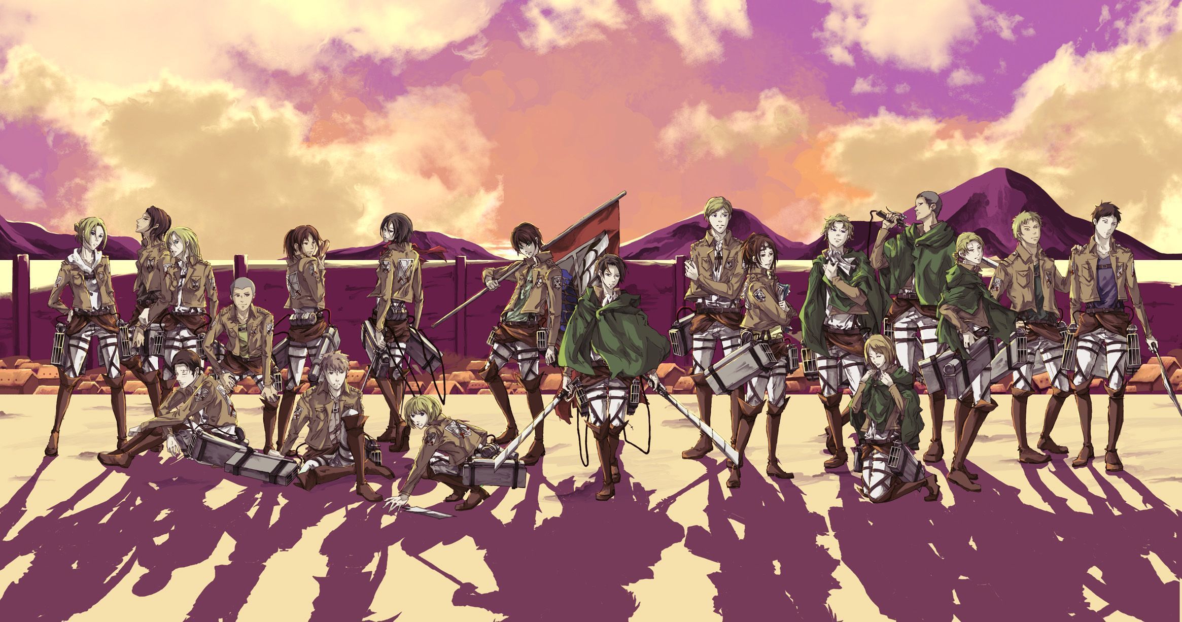 Attack On Titan Characters Wallpaper Free Attack On Titan
