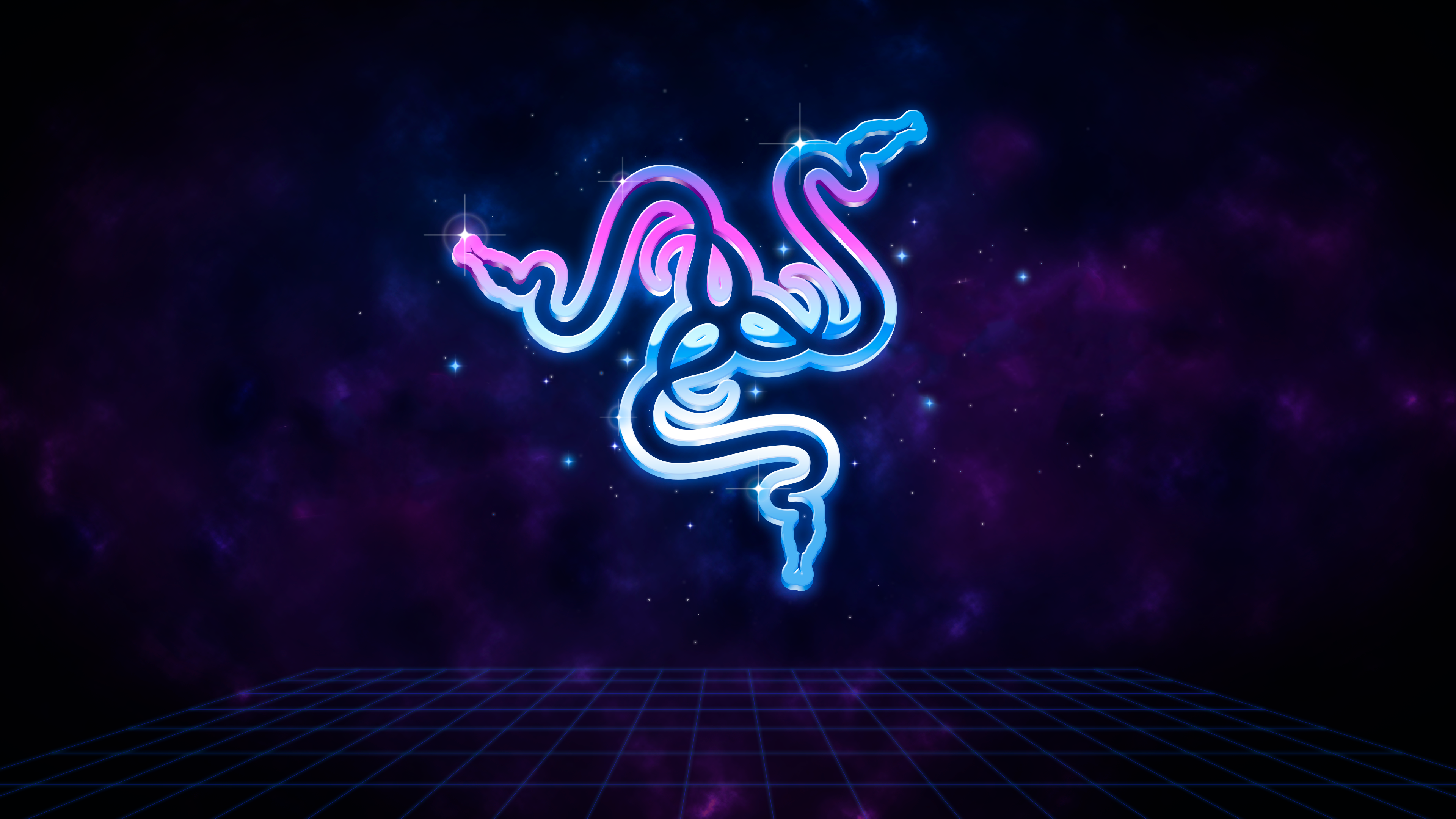 I removed the text from the Vice City wallpaper: razer