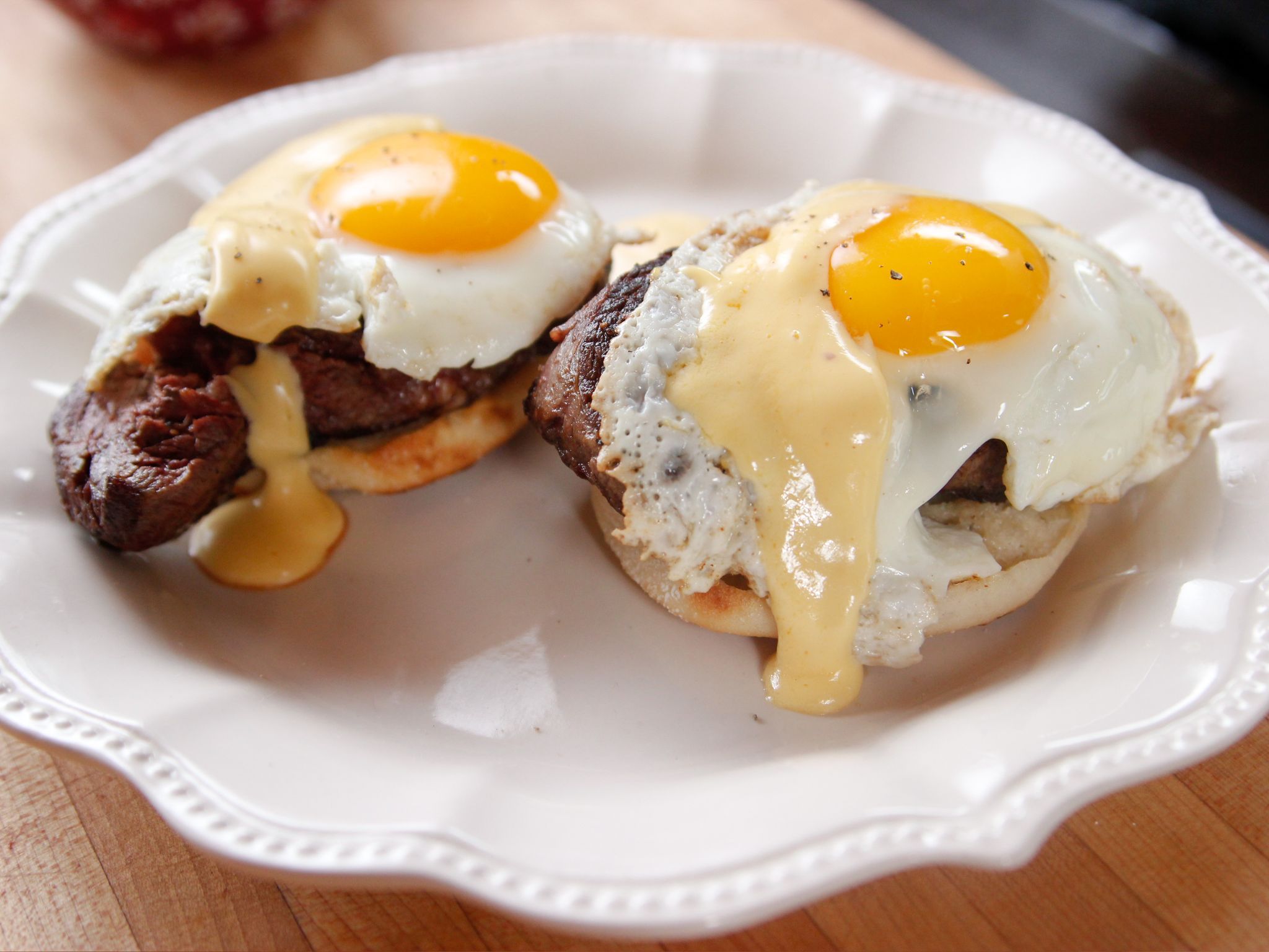 Steak and Eggs Benedict with Spicy Hollandaise. Recipe. Food