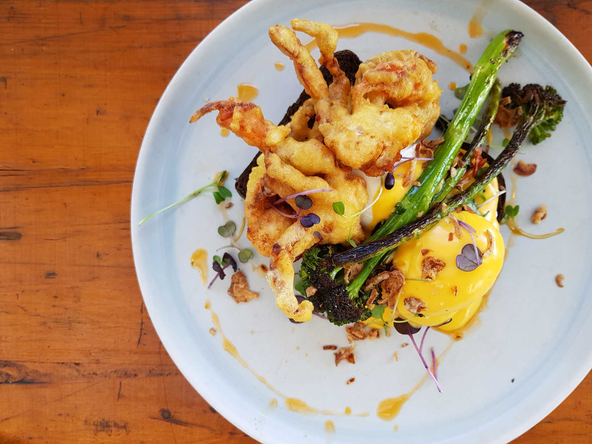 Soft Shell Crab Eggs Benedict Recipe. Crab Benedict Recipe