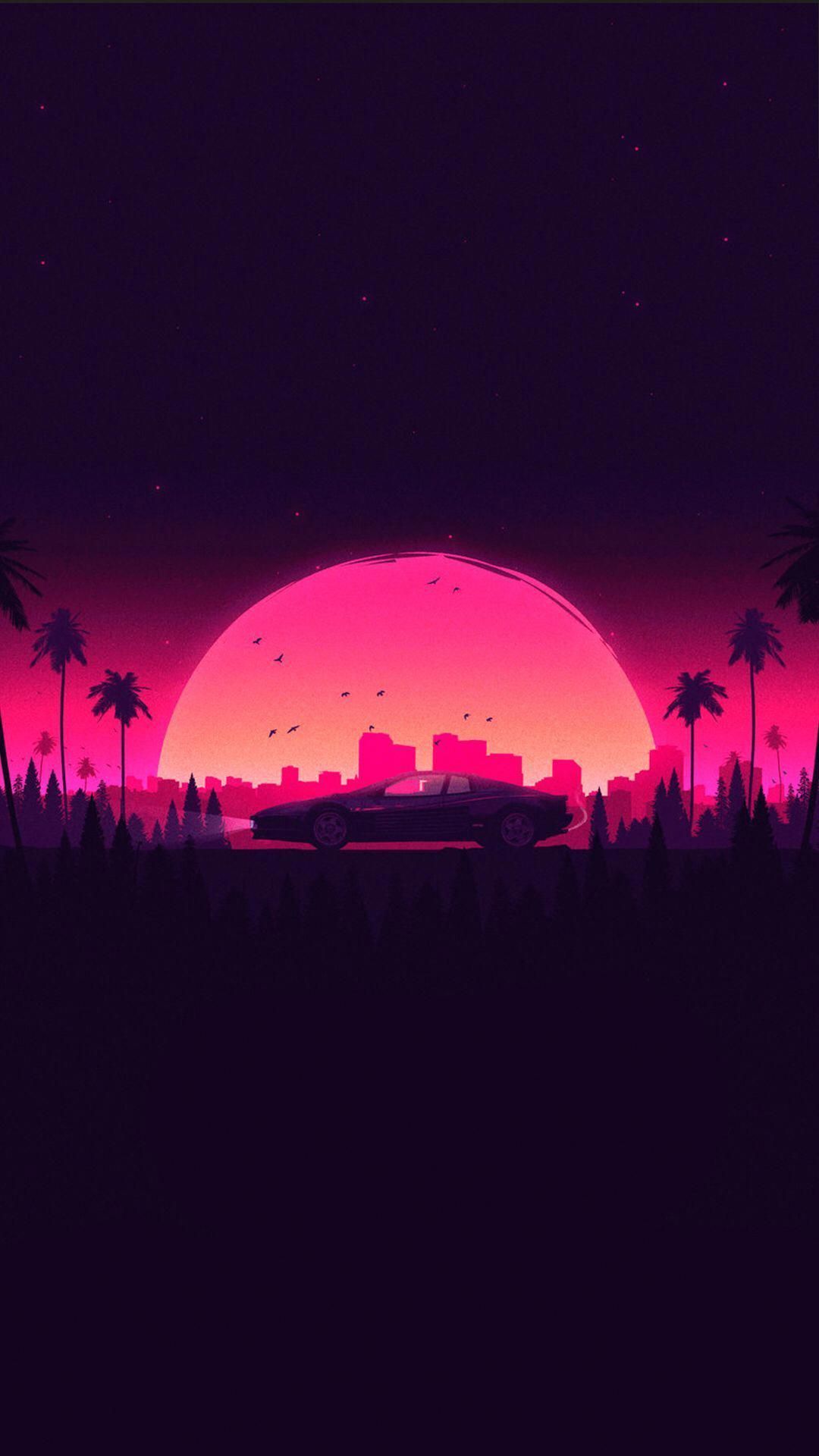 Sunset Aesthetic Neon Wallpapers - Wallpaper Cave
