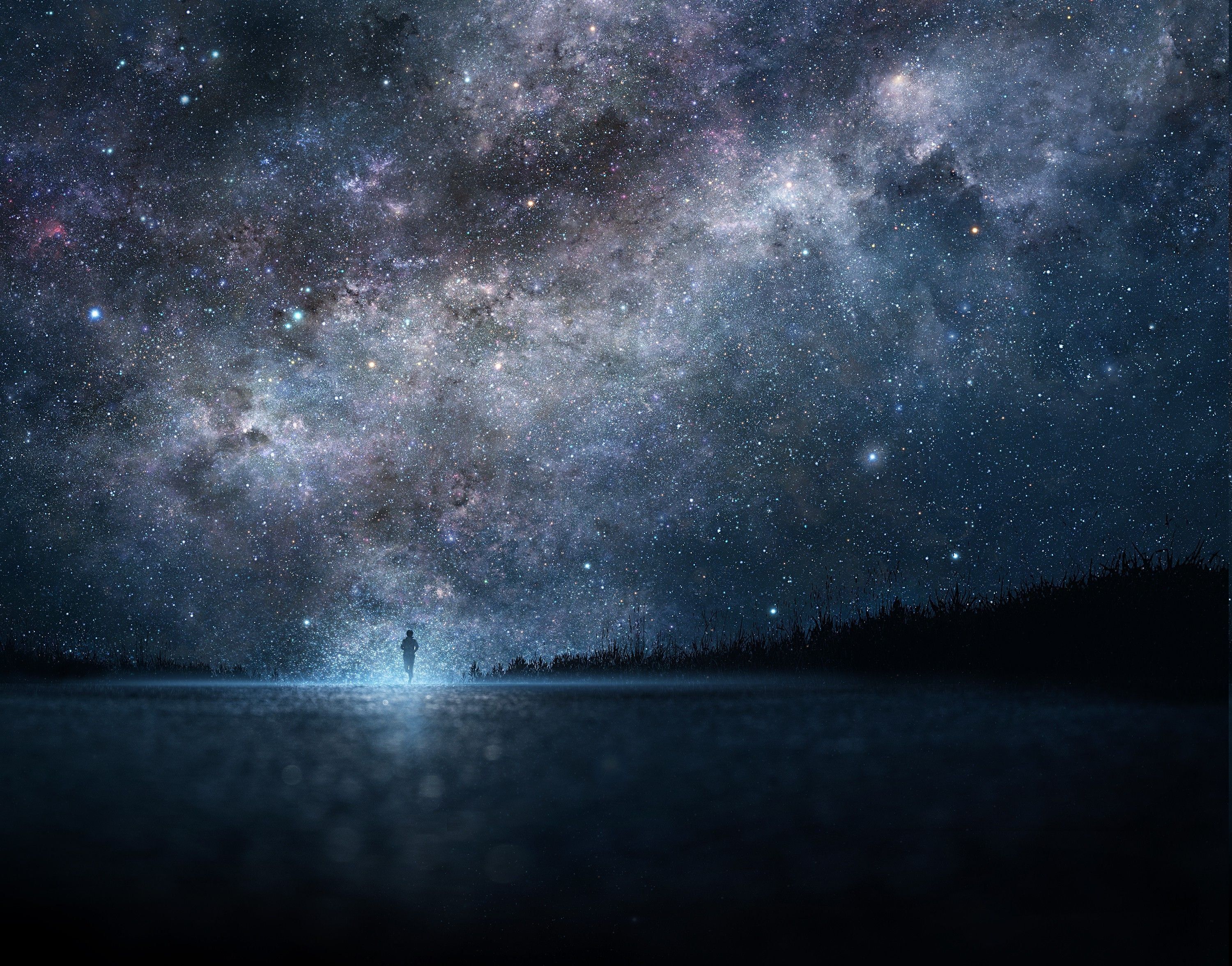 Wallpaper Anime Outer Space Background