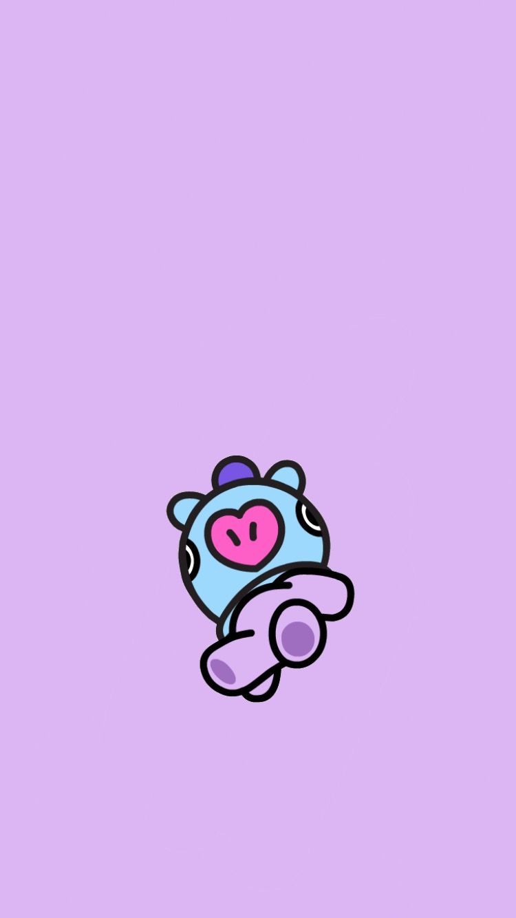 BTS MANG WALLPAPER JUNGHOSEOK JHOPE BT21. Ilustrasi kartun
