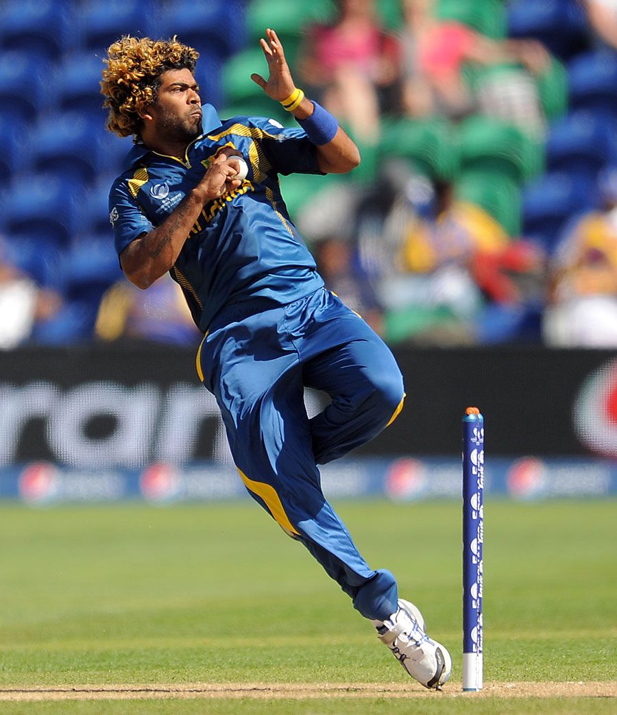 Lasith Malinga was in inspired form. Photo. ICC Champions Trophy