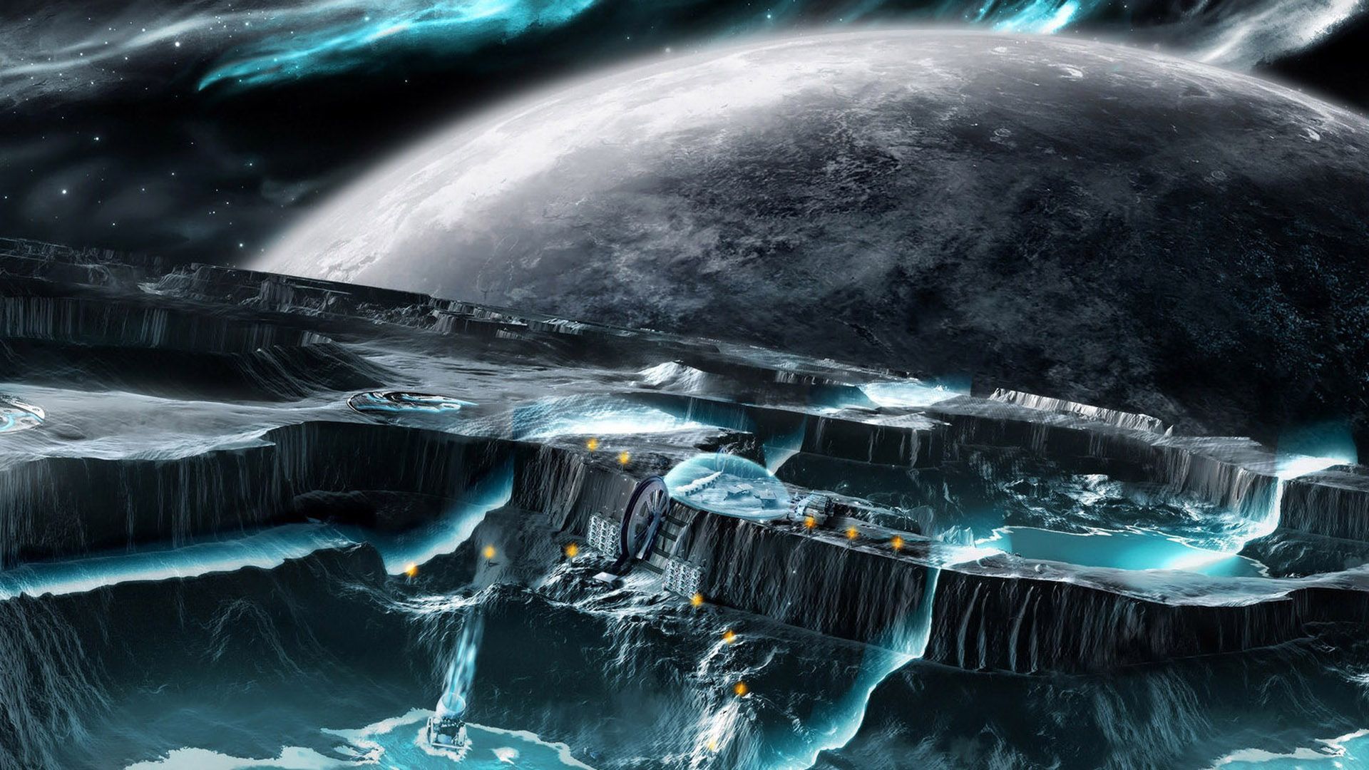 Digital Art Looking Back At Earth Fantasy Space Wallpaper Desktop