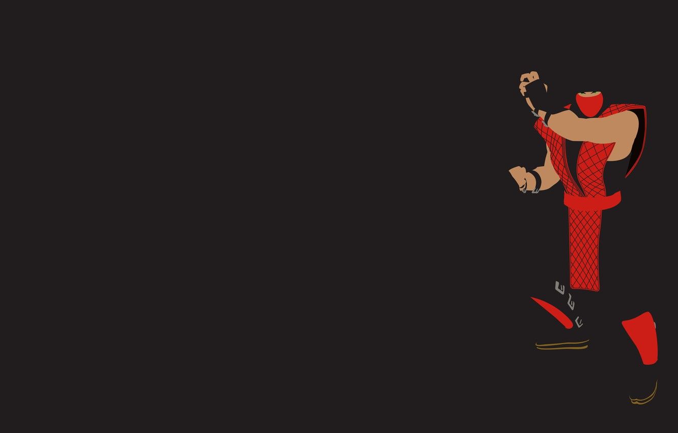 Wallpaper red, Mortal Kombat, classic, ninja, Ermac image for desktop, section минимализм
