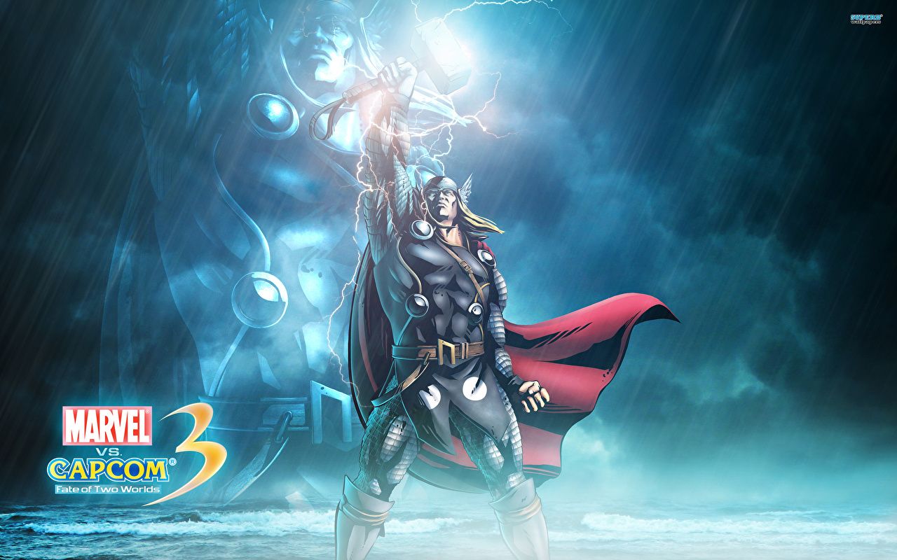 Desktop Wallpaper Marvel vs Capcom superheroes Thor hero Men