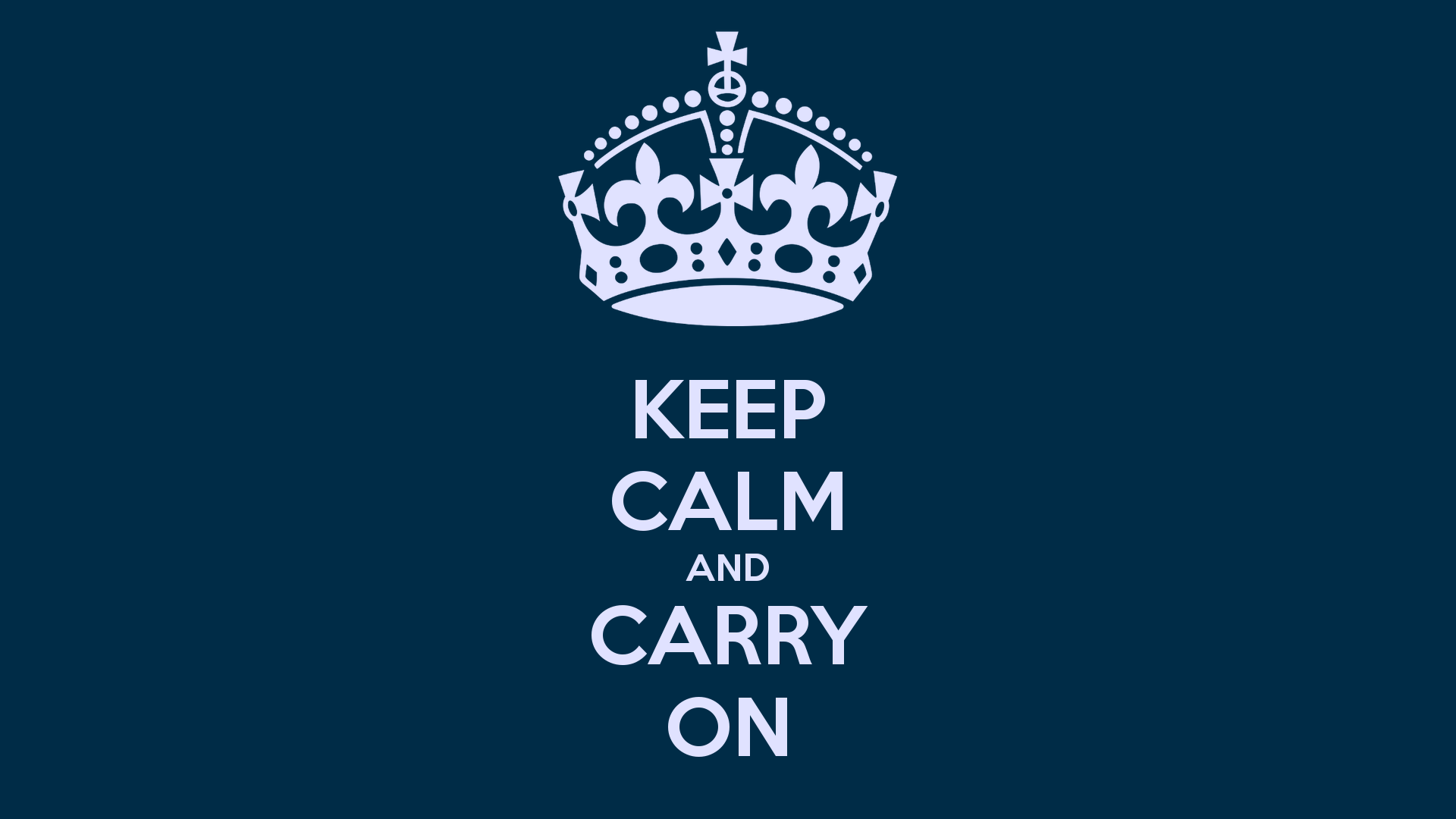 HD Keep Calm and Carry On Wallpaper