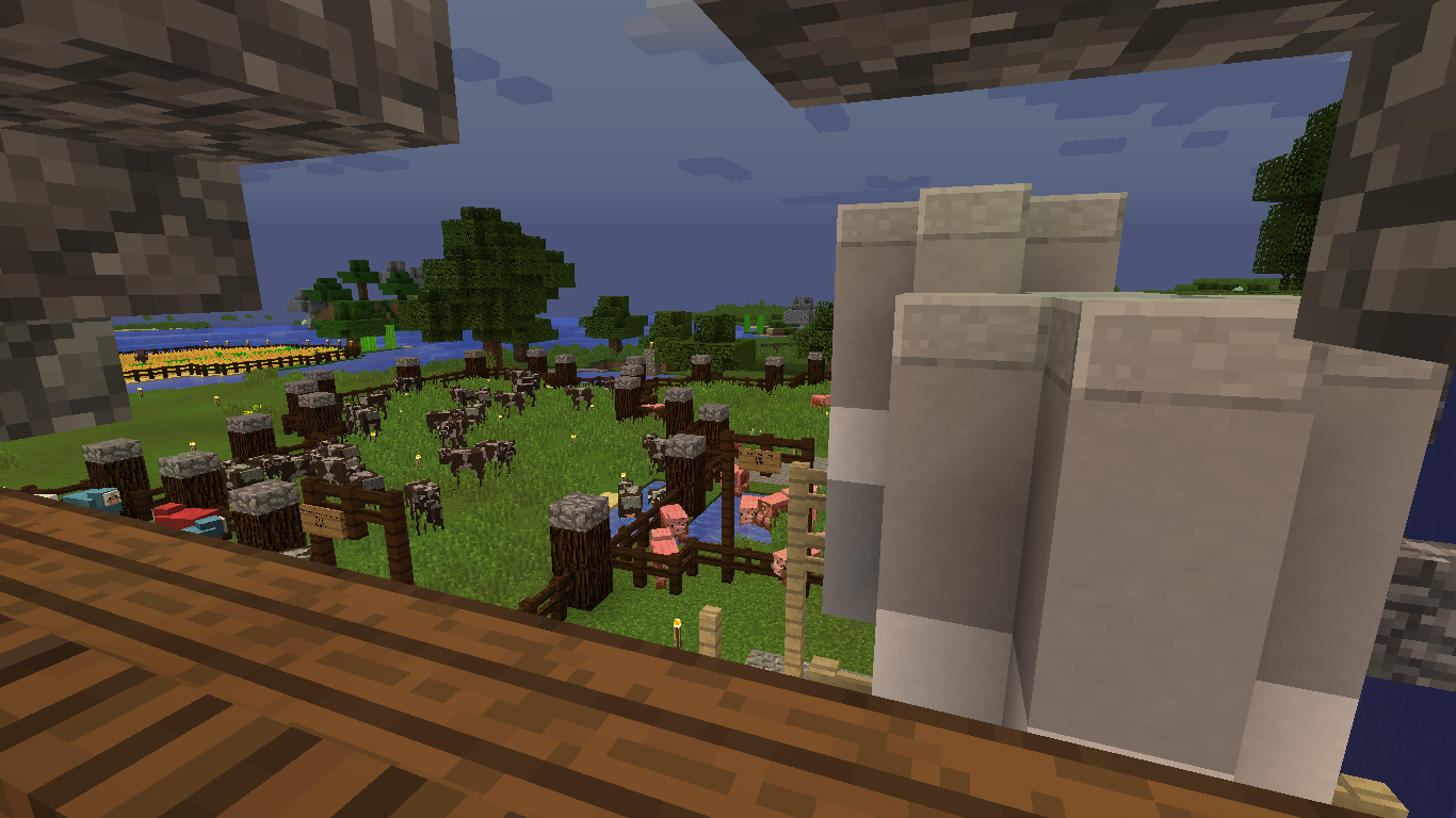 What do you think about the farm i built on my server? Aesthetic