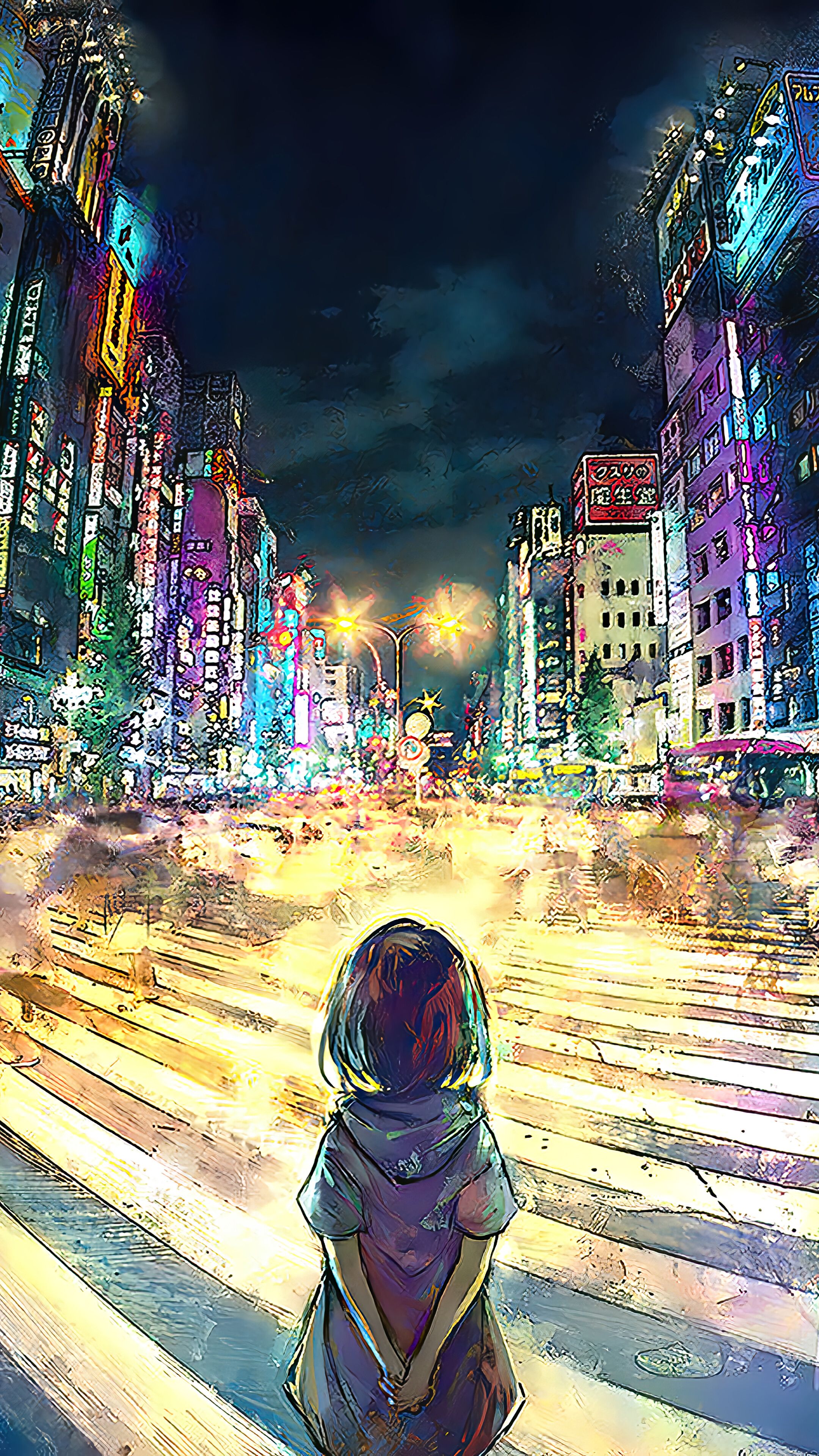 Anime, Tokyo, Shibuya, Crosswalk, 4K phone HD Wallpaper, Image, Background, Photo and Picture. Mocah HD Wallpaper