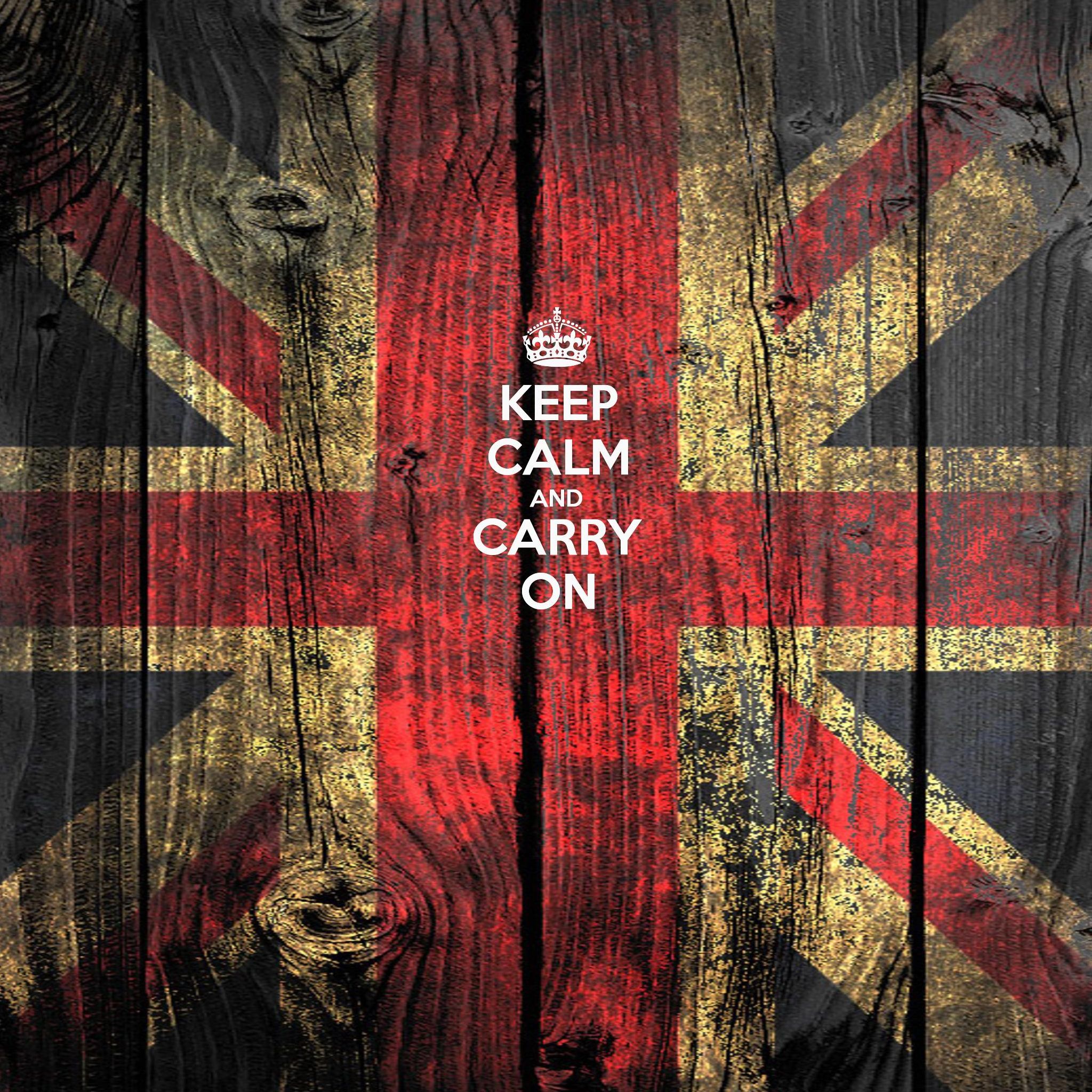 Keep Calm And Carry On Quotes iPad Air Wallpaper Free Download