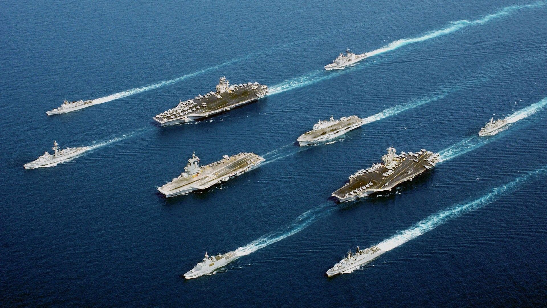 british ships in us carrier battle group