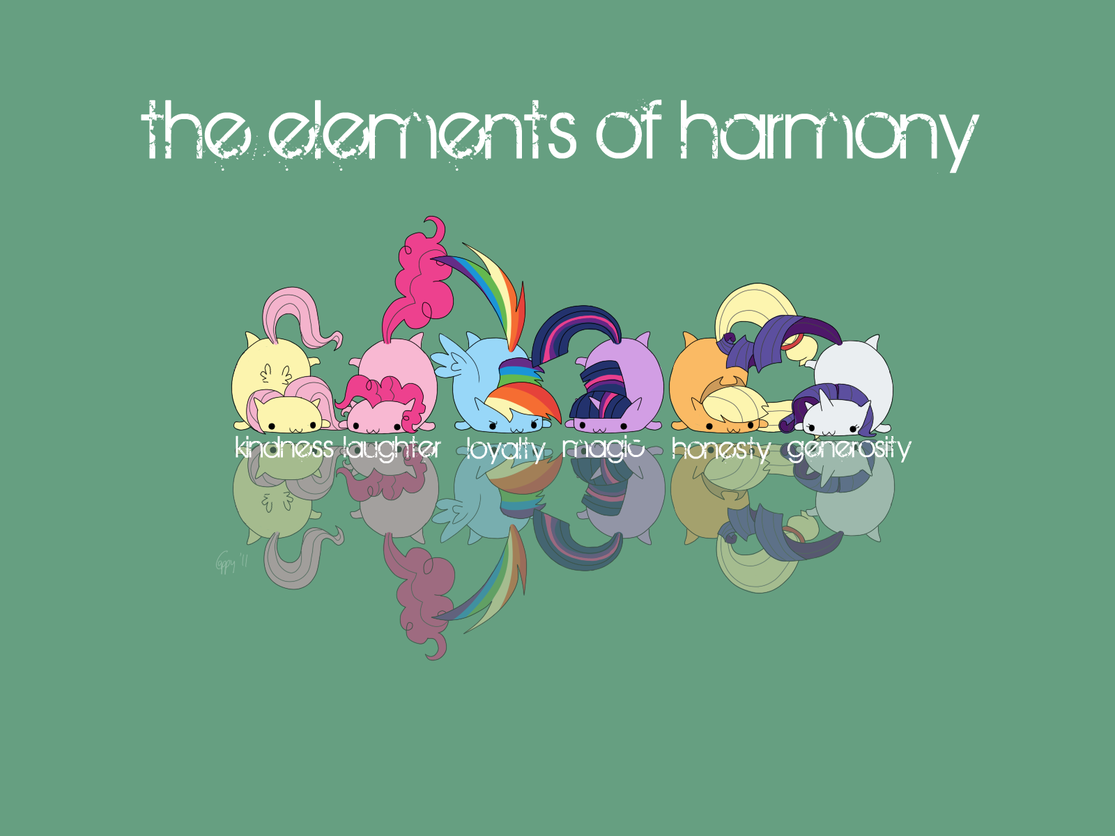 The Elements of Harmony by cottonboon. My Little Wallpaper