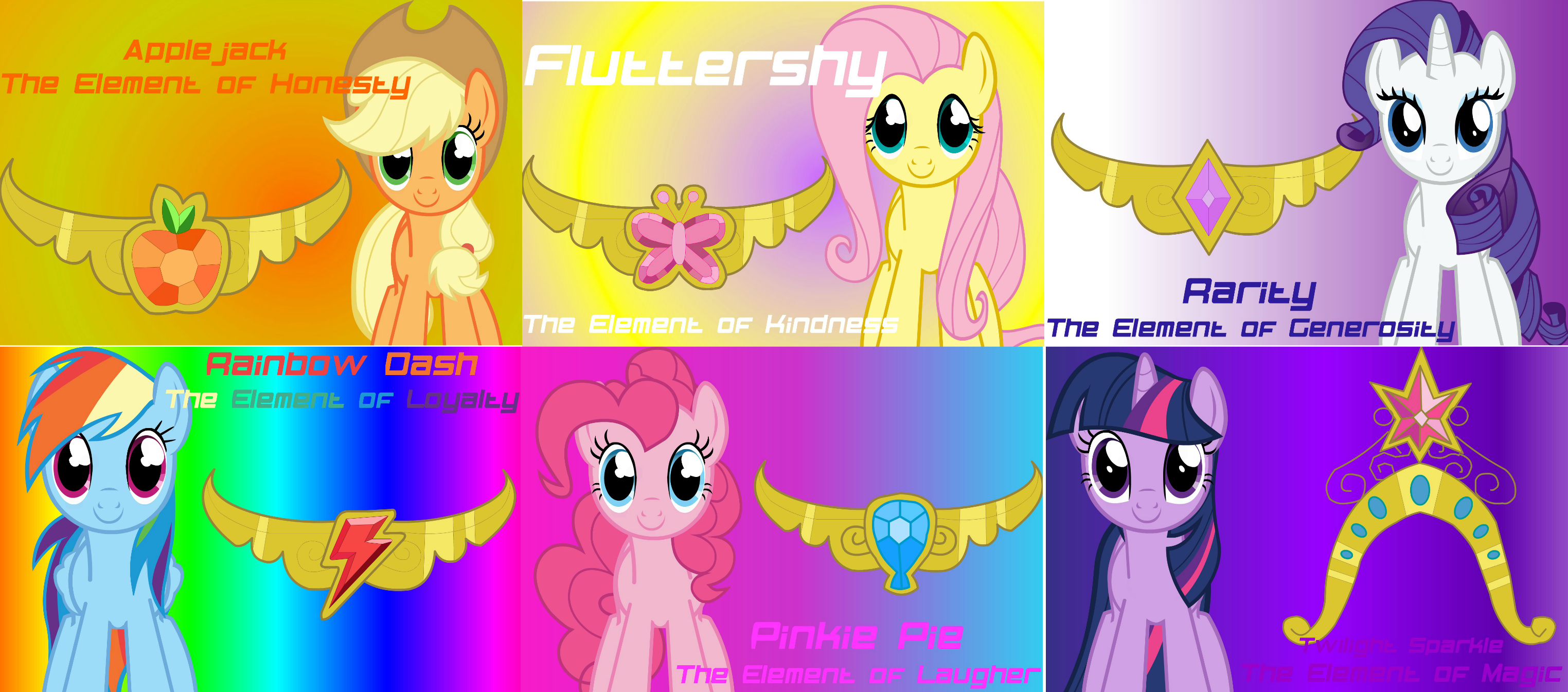 MLP 6 with their Elements of Harmony Wallpaper. Click