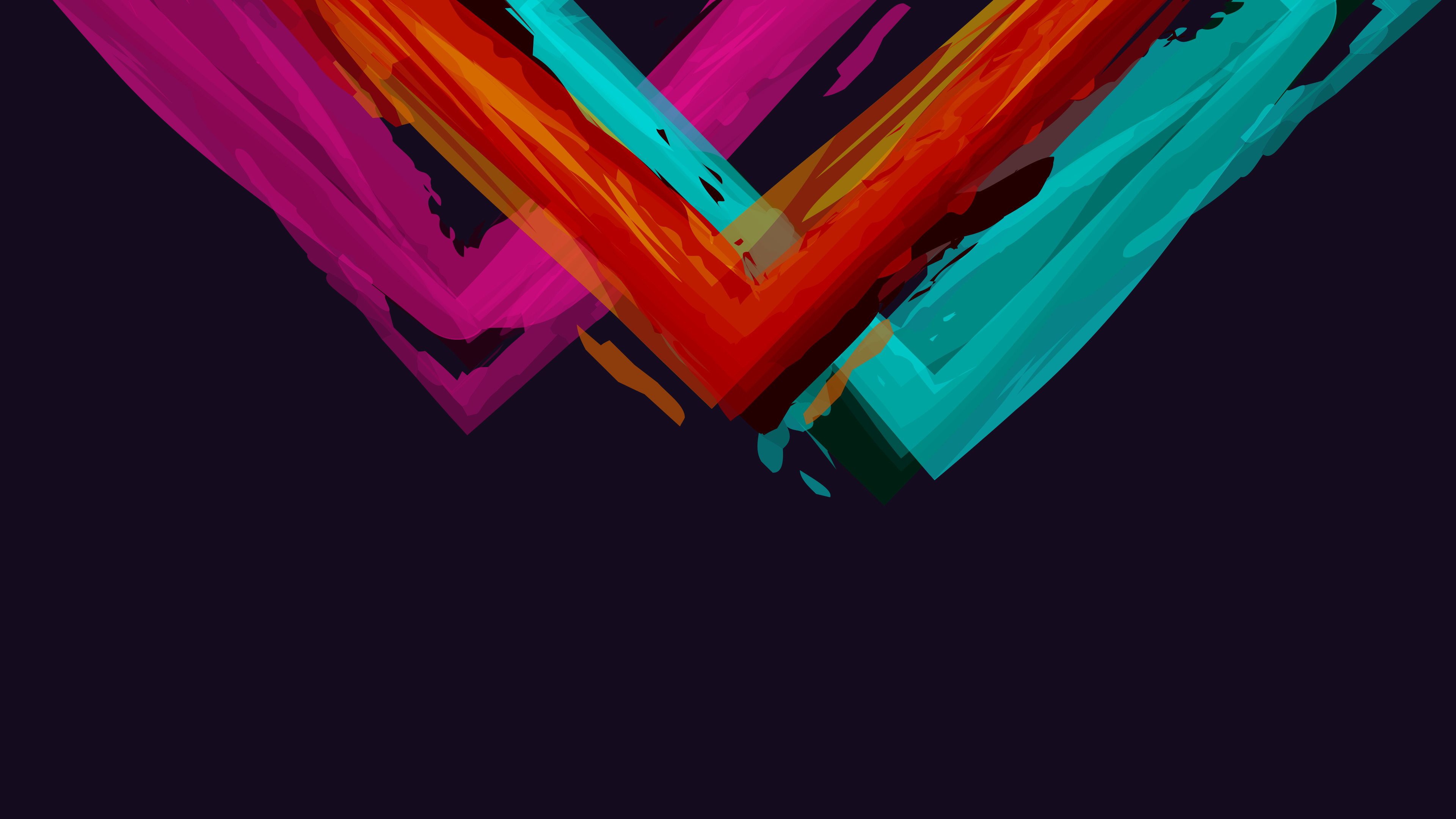 Wallpaper 4k Minimalistic Abstract Colors Simple Background 5k 4k