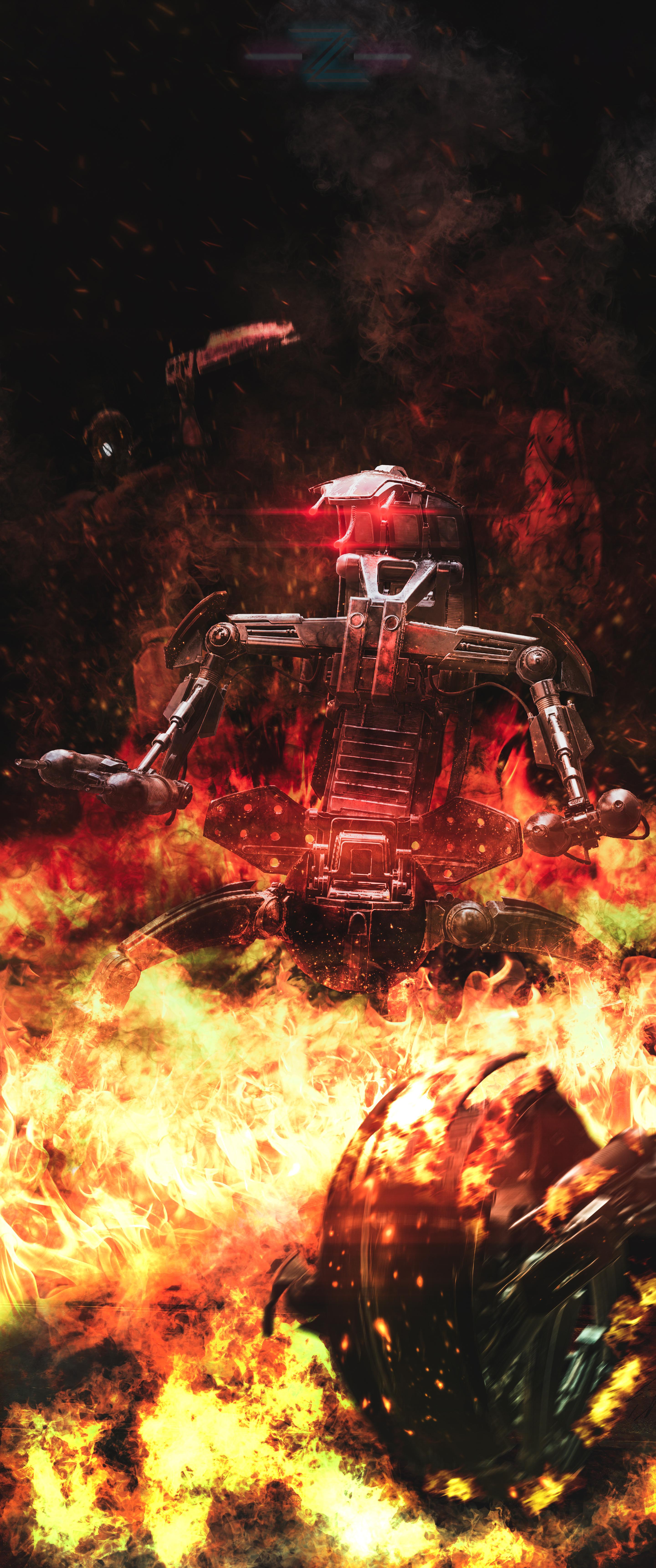 Rollie Fireballs Droidekas in Star Wars Battlefront 2