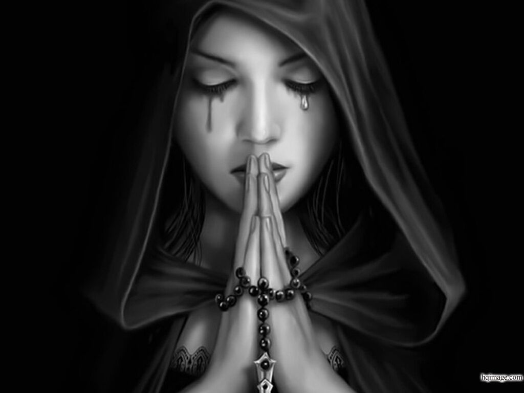 Fantasy Girls (Wallpaper). Prayer art, Gothic