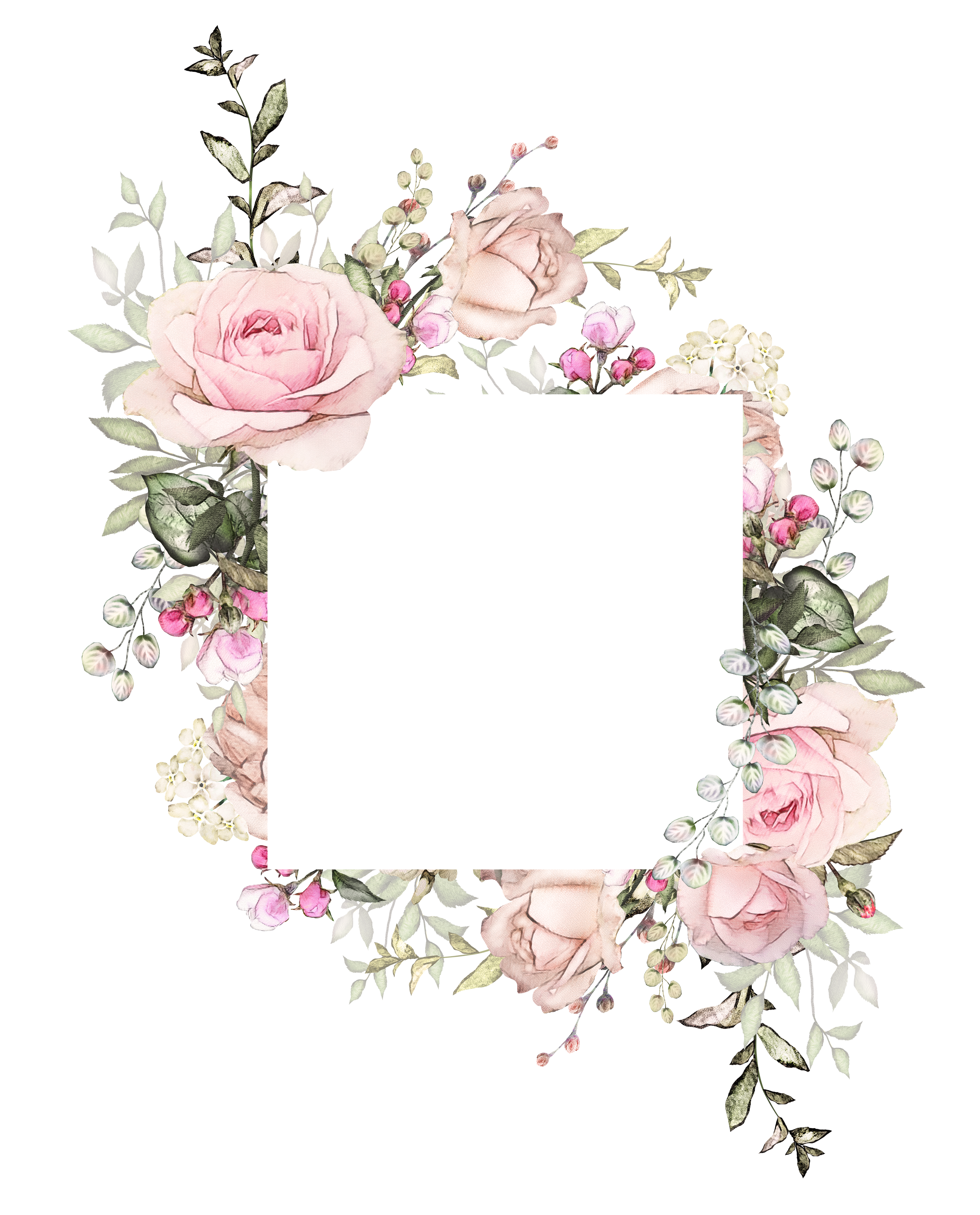 Library of boho flower wreath banner royalty free library png