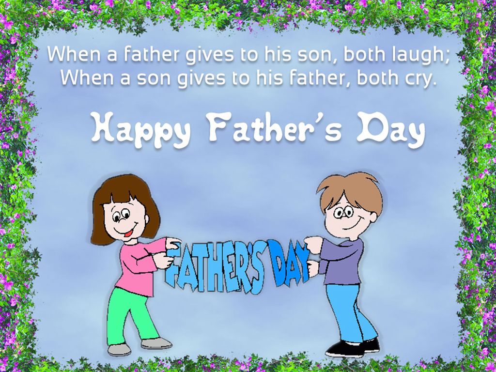 10 Best Fathers Day Wallpapers Quotes 1024x768