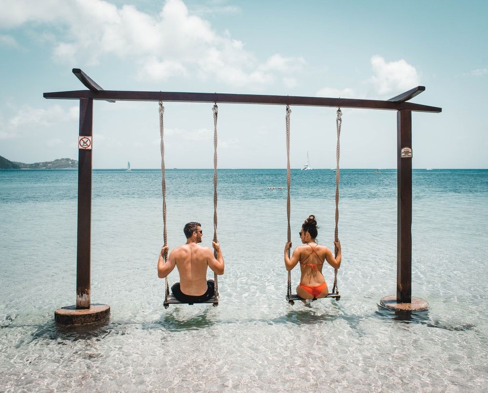 Beach Swing Picture. Download Free Image