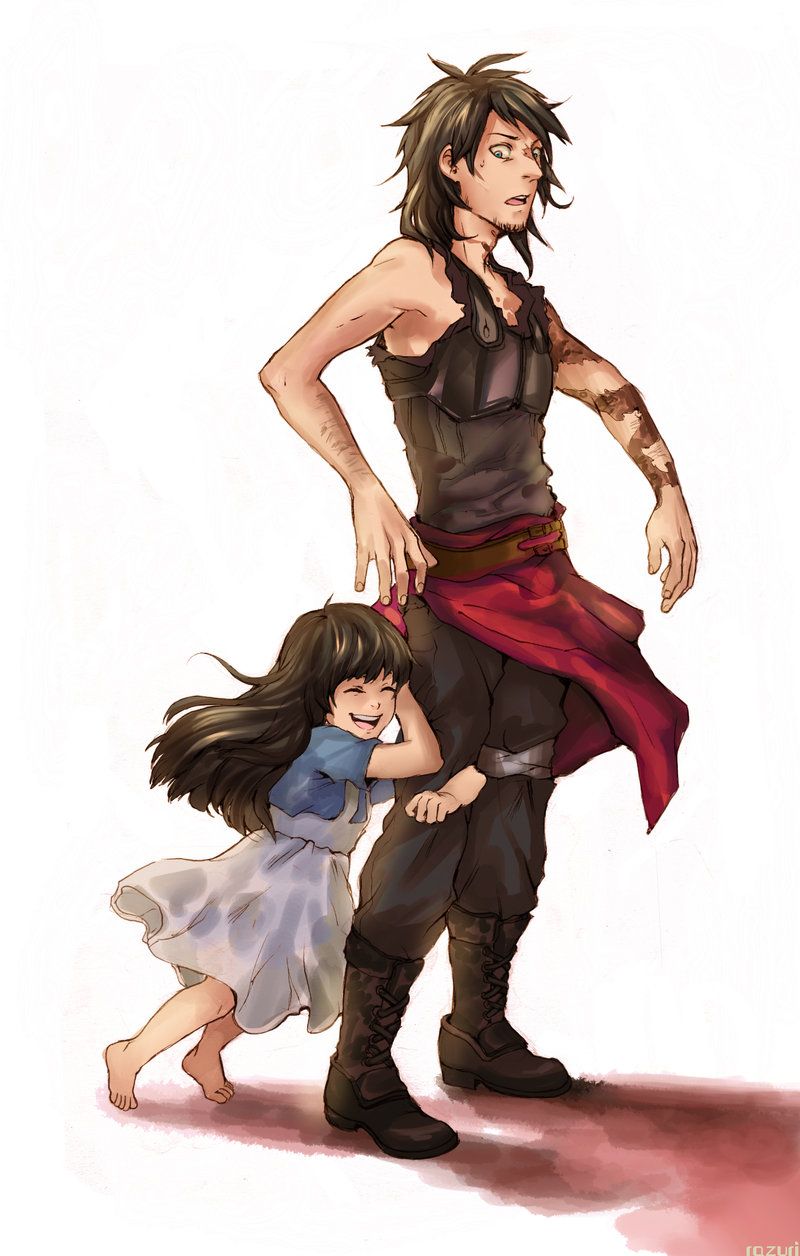 Anime Father And Daughter Hugging