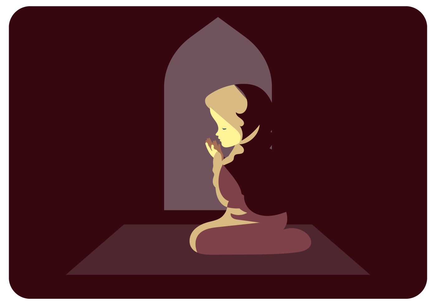Muslim Girl Praying Free Vector Art - (38 Free Downloads)