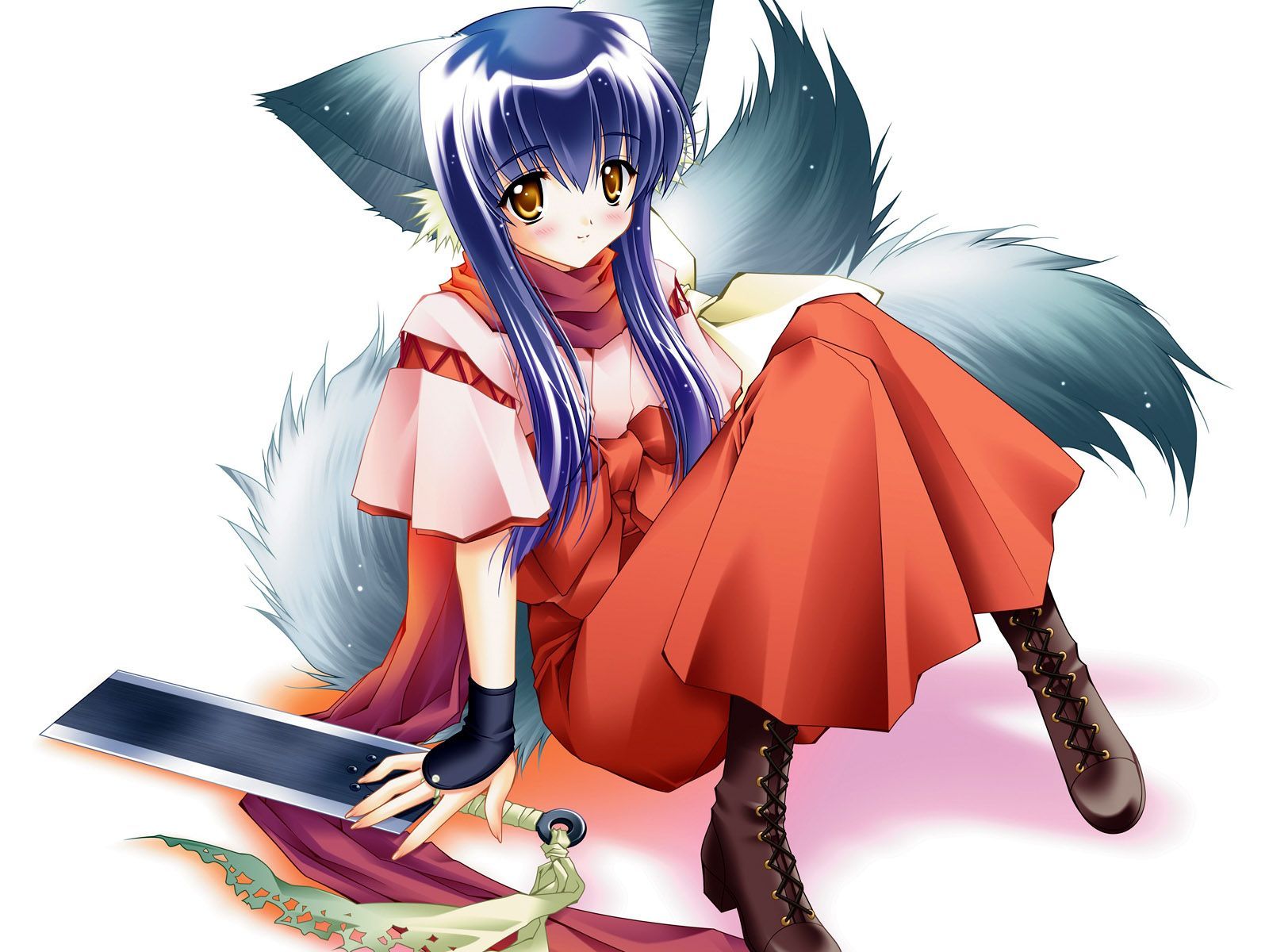 anime cat girl. Little girl wallpaper and image. Anime wolf