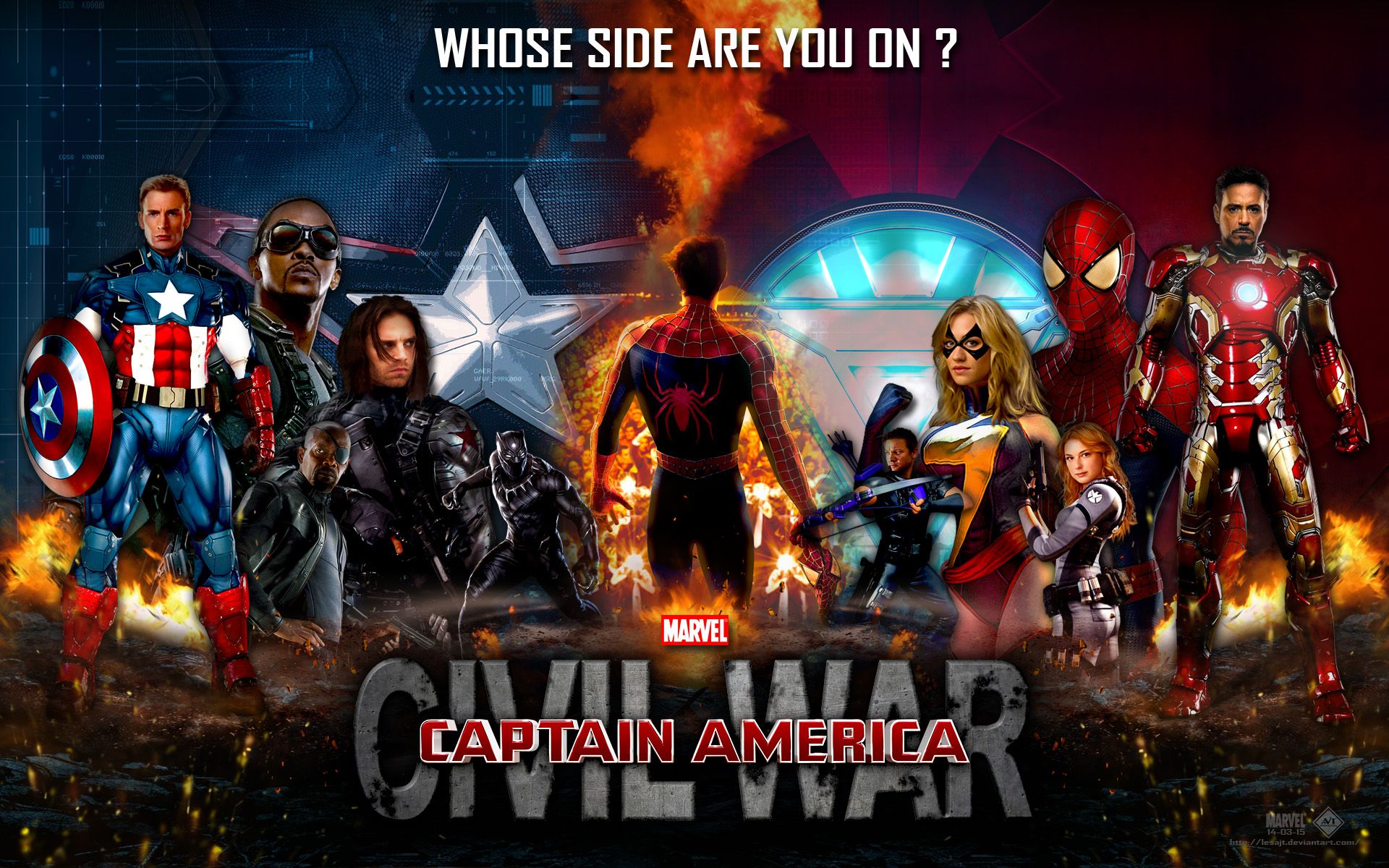 Movie Poster Captain America Civil War Marvel HD Wallpaper Widescreen 1920x1200, Wallpaper13.com