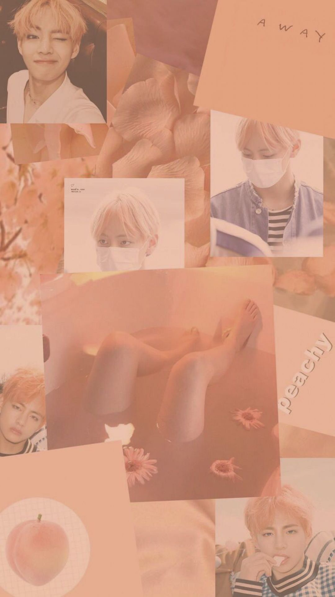 Orange BTS Aesthetic, iPhone, Desktop HD