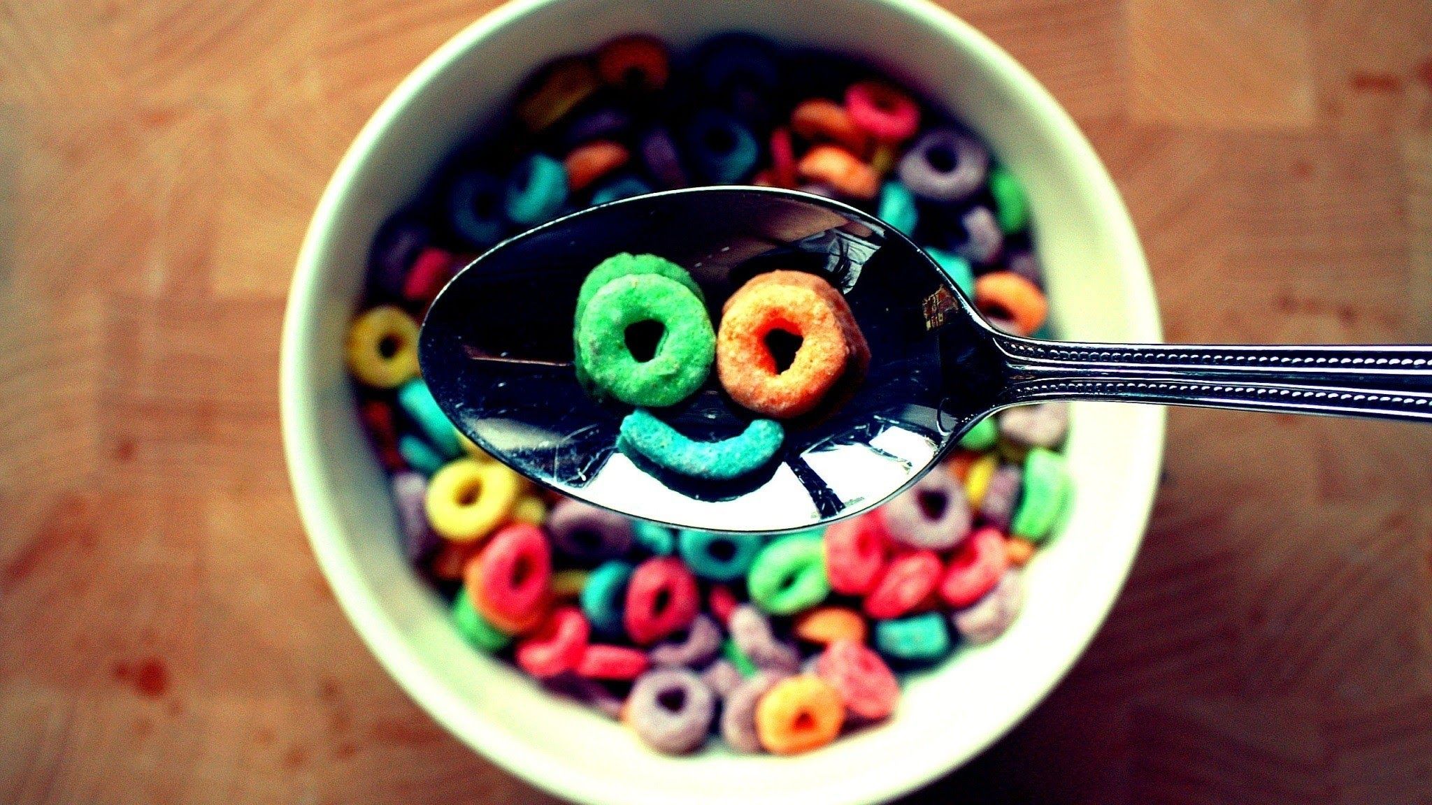 Happy Face Fruit Loops Cereal HD Wallpaper. Background Image