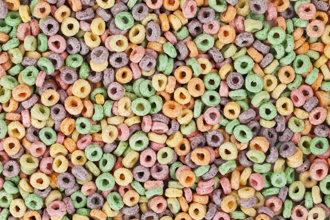 Free download Fruit Loops Cereals In A Background Image Stock