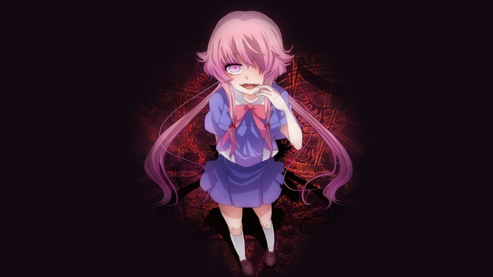 Athah Anime Mirai Nikki Yuno Gasai Future Diary Pink Hair Yandere