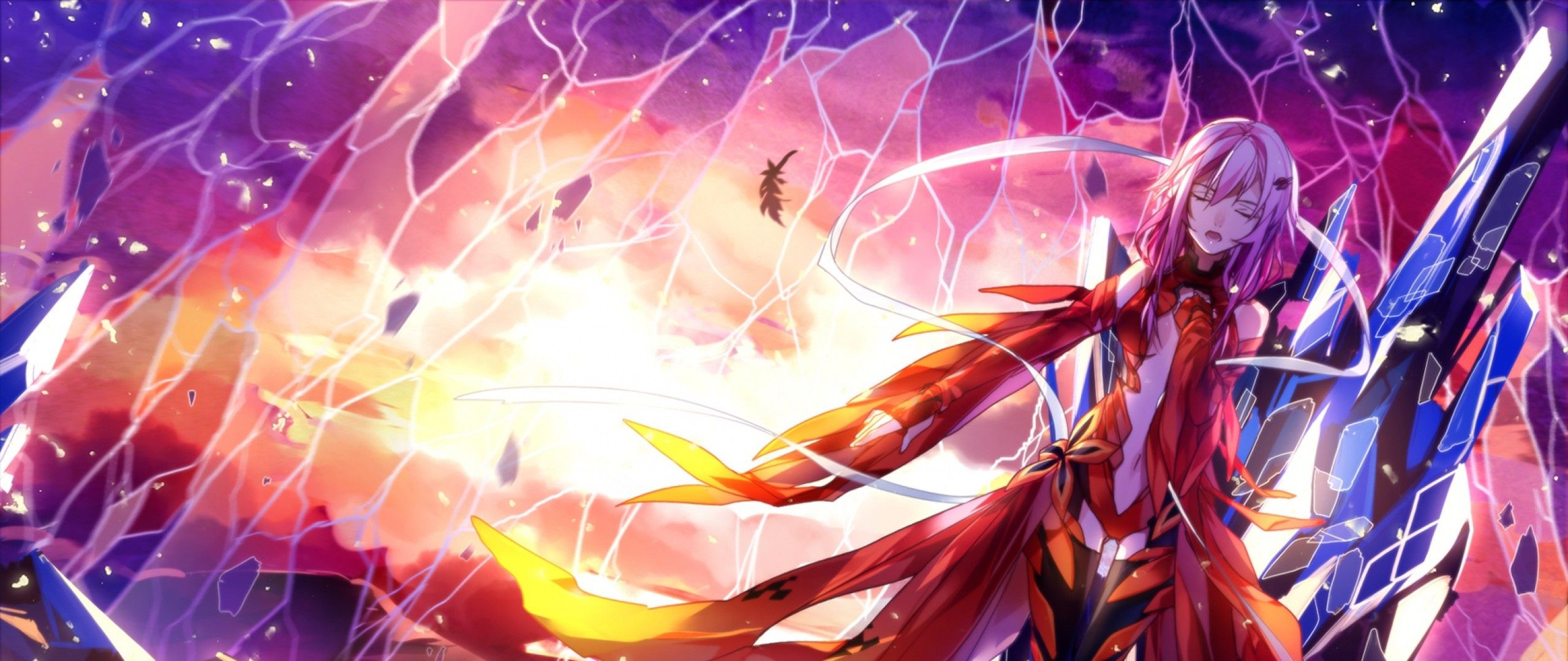 Download Wallpaper Guilty crown, Anime, Inori 21:9