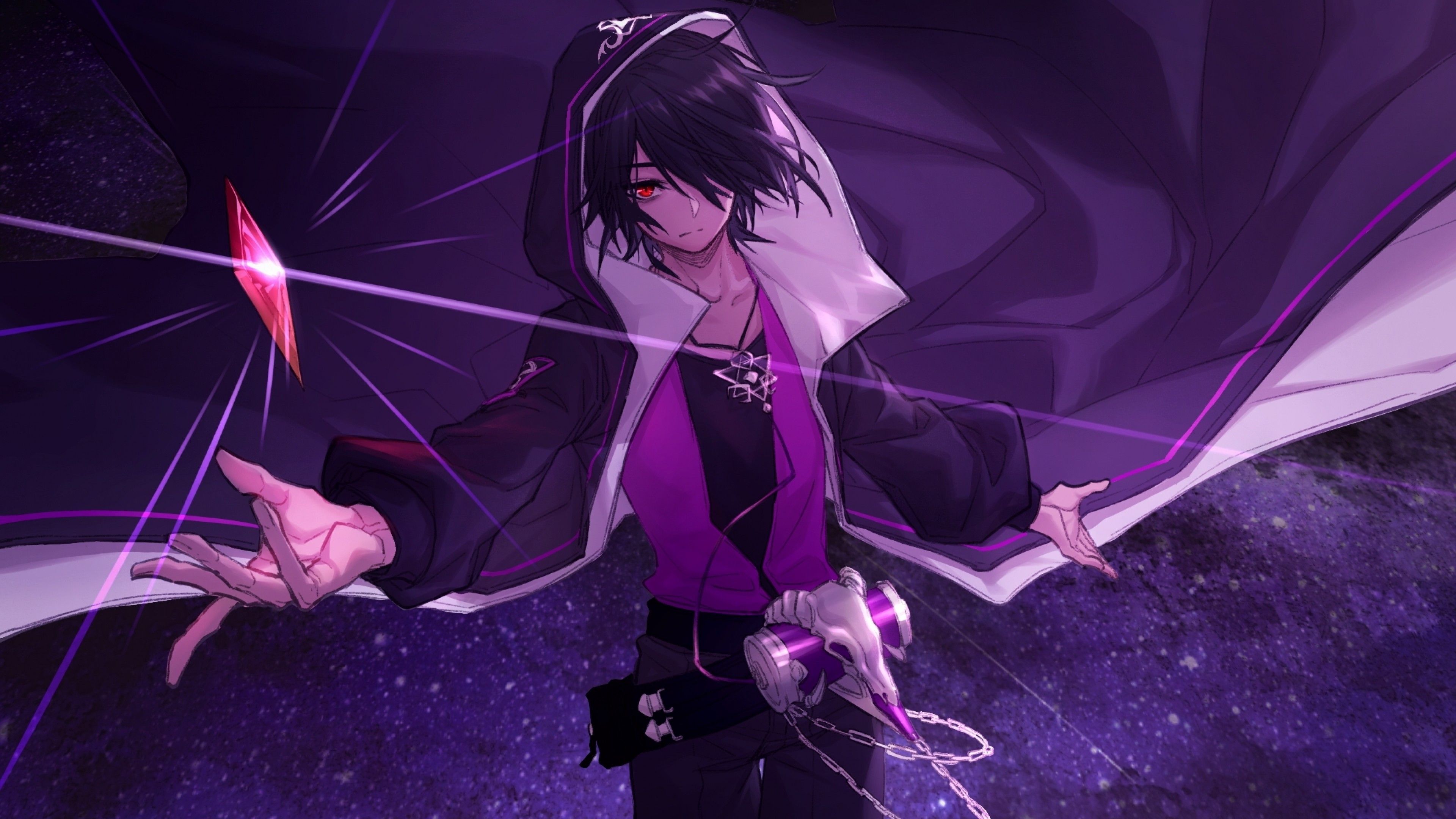 Purple Anime Boy Wallpapers - Wallpaper Cave