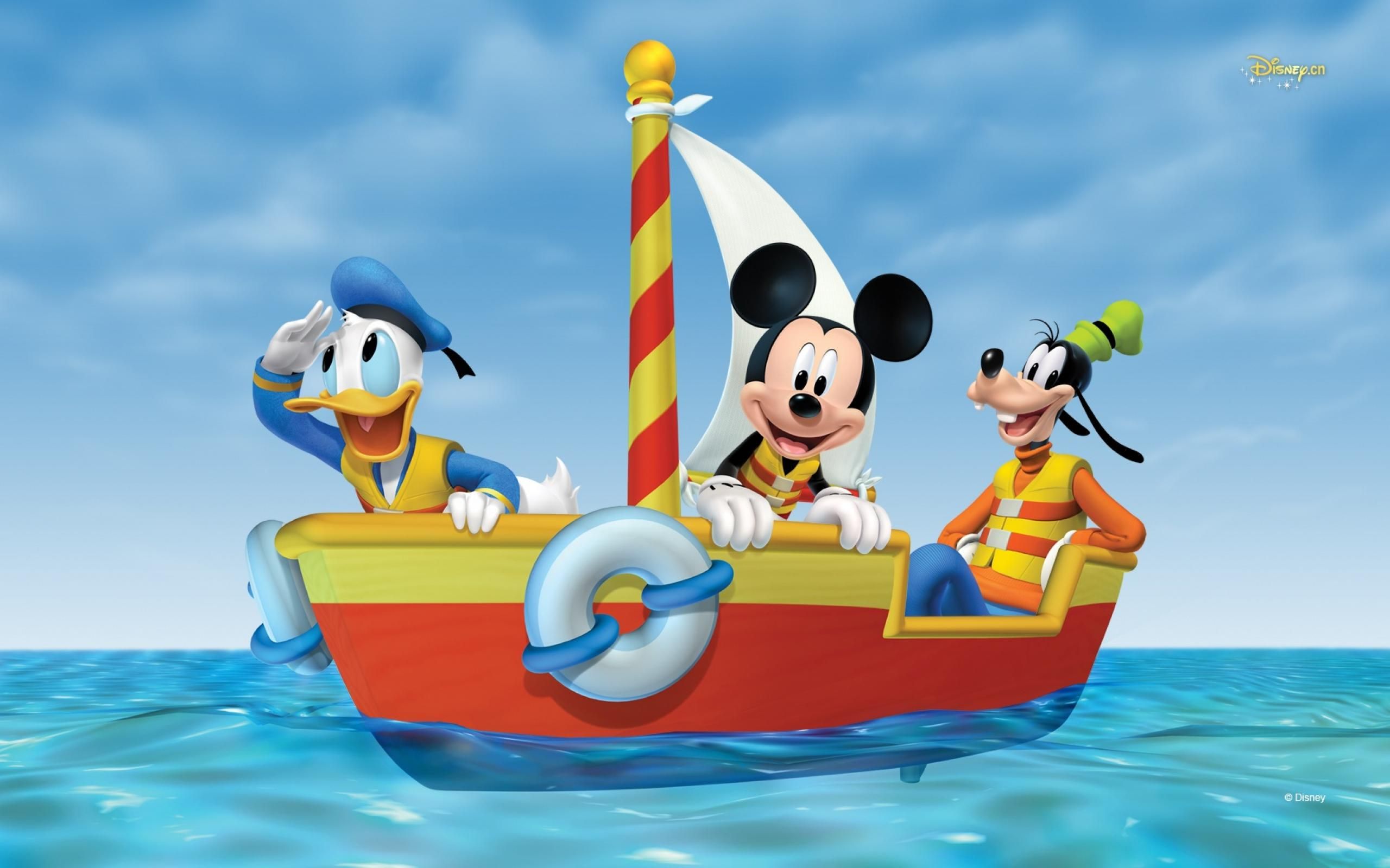 Mickey Maus Adventure At Sea Desktop Wallpaper HD, Wallpaper13.com