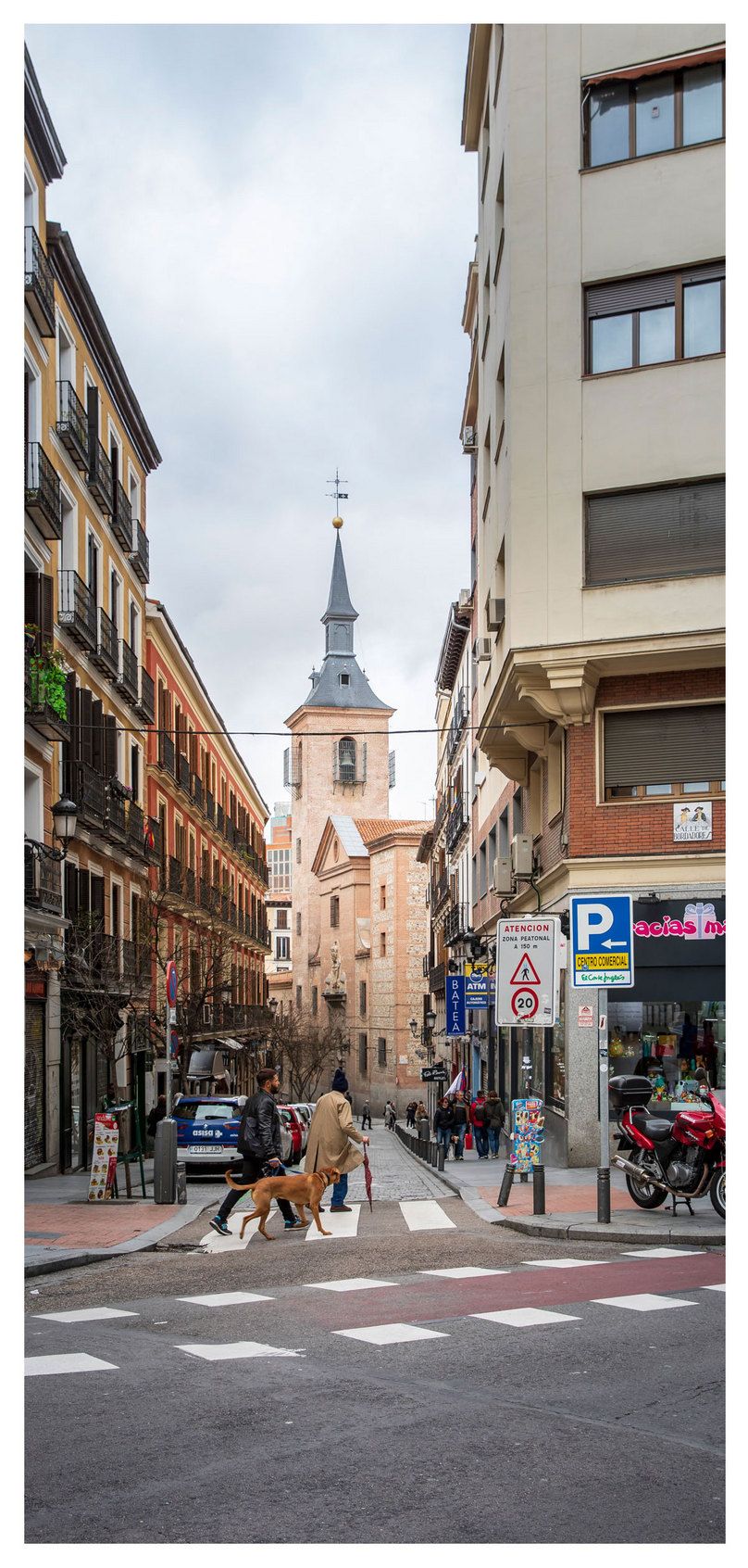 madrid street view mobile wallpaper background image free