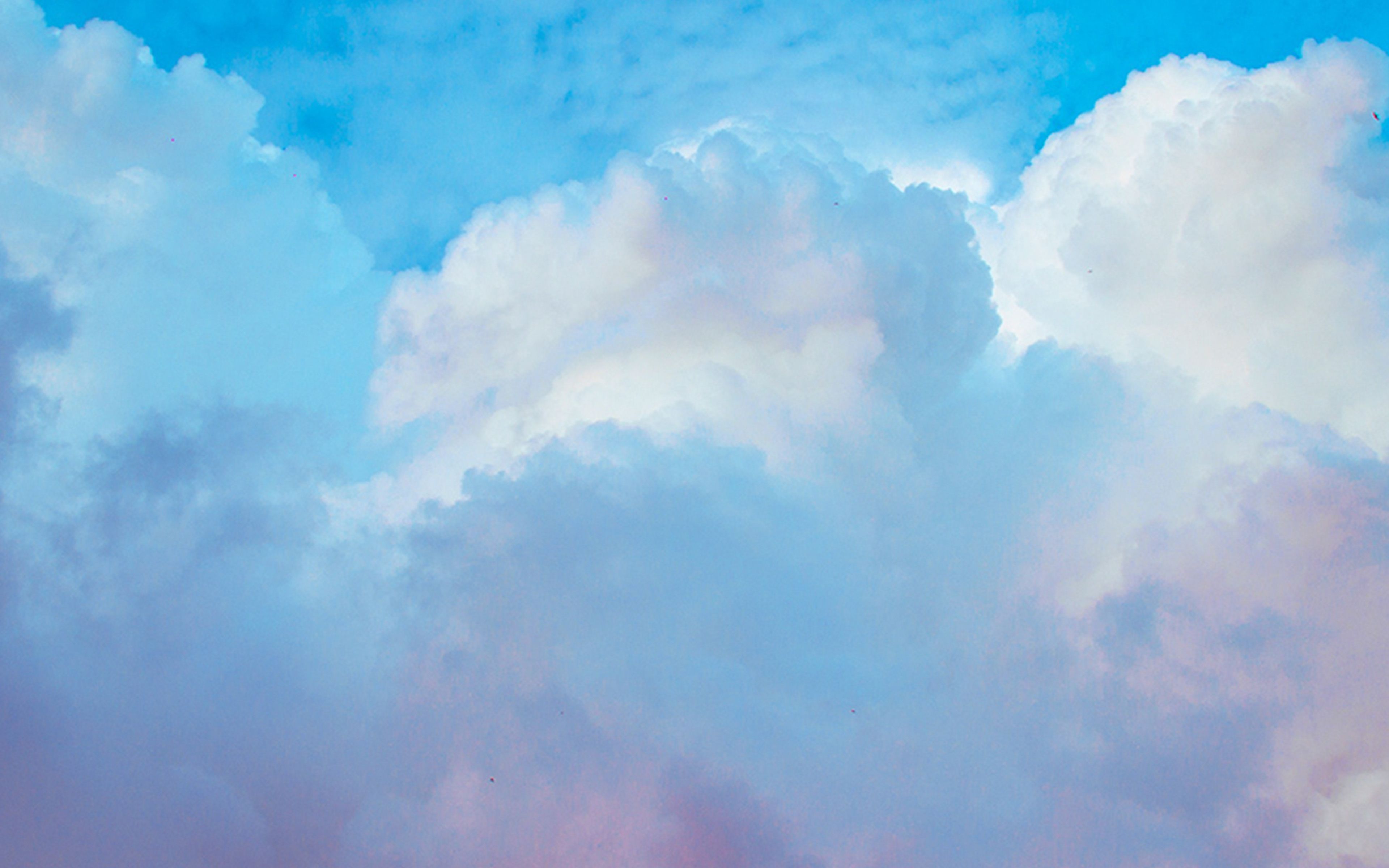 Sky Cloud Blue Metamorphosis Art Wallpaper