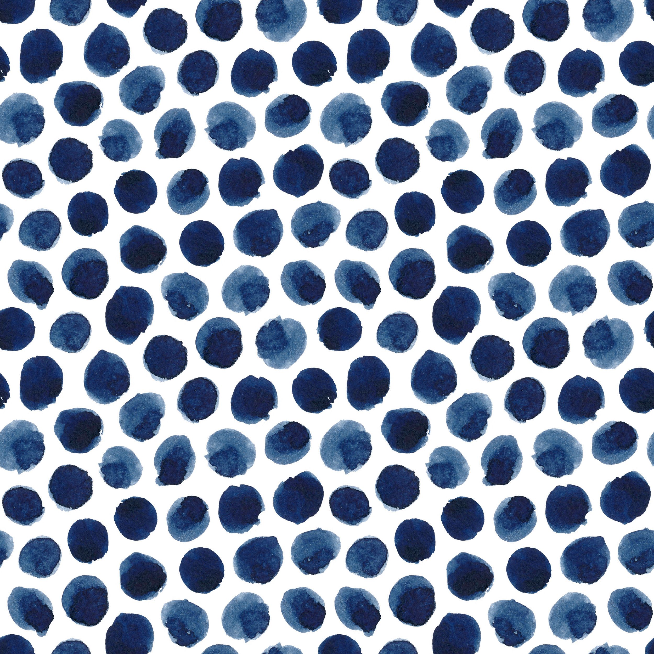 Navy Blue White Abstract Wallpaper Removable, Traditional