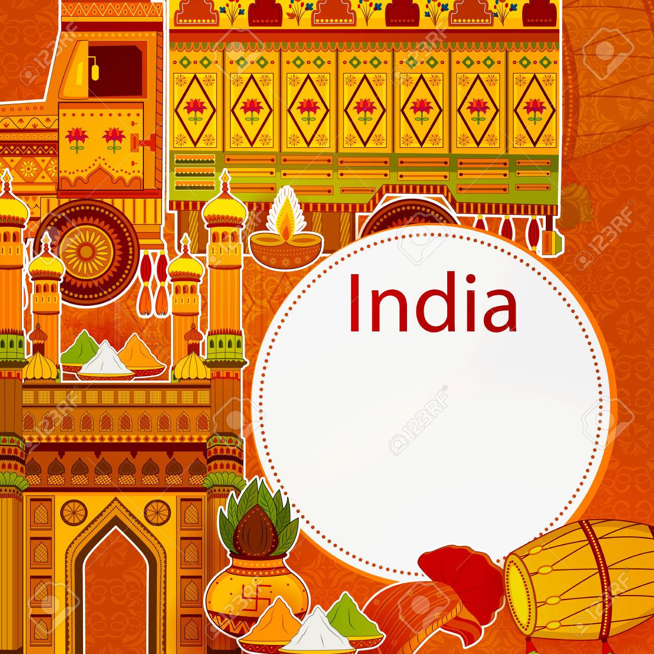 Free download Incredible India Background Depicting Indian