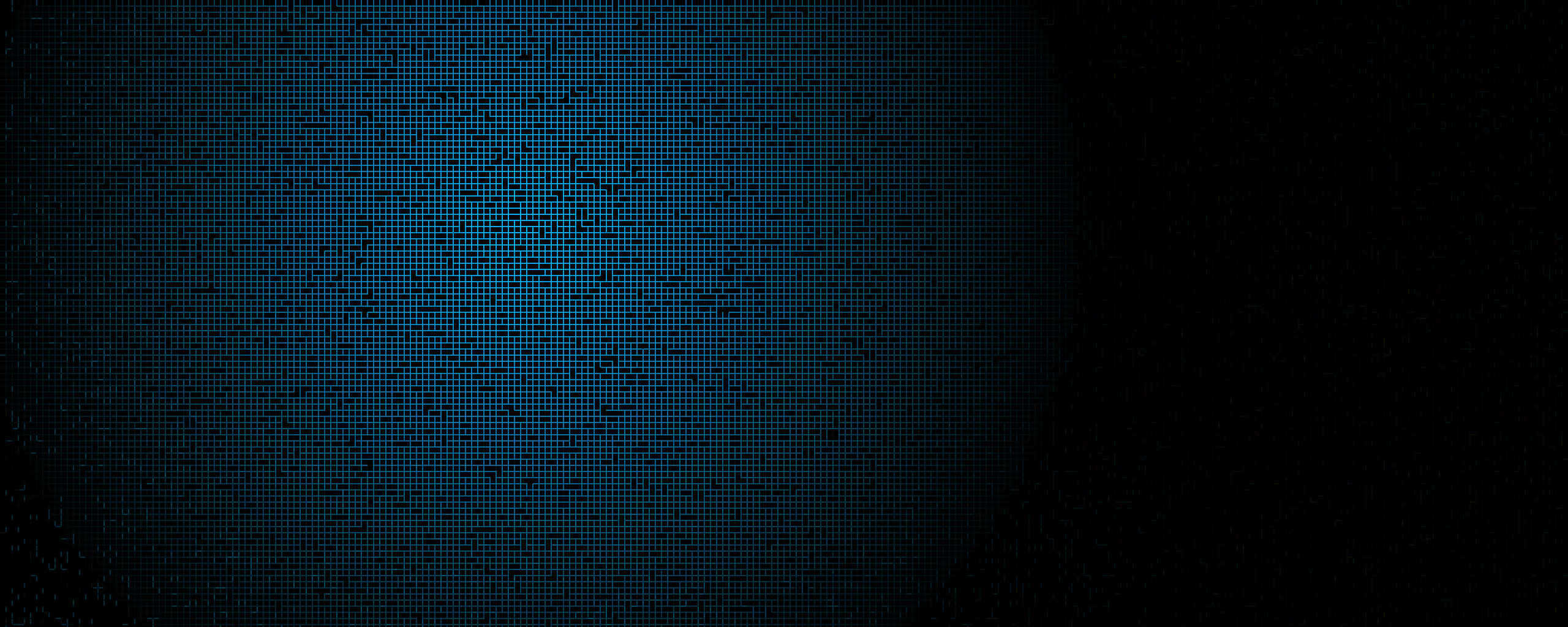 Abstract Blue Pixels Wallpaper
